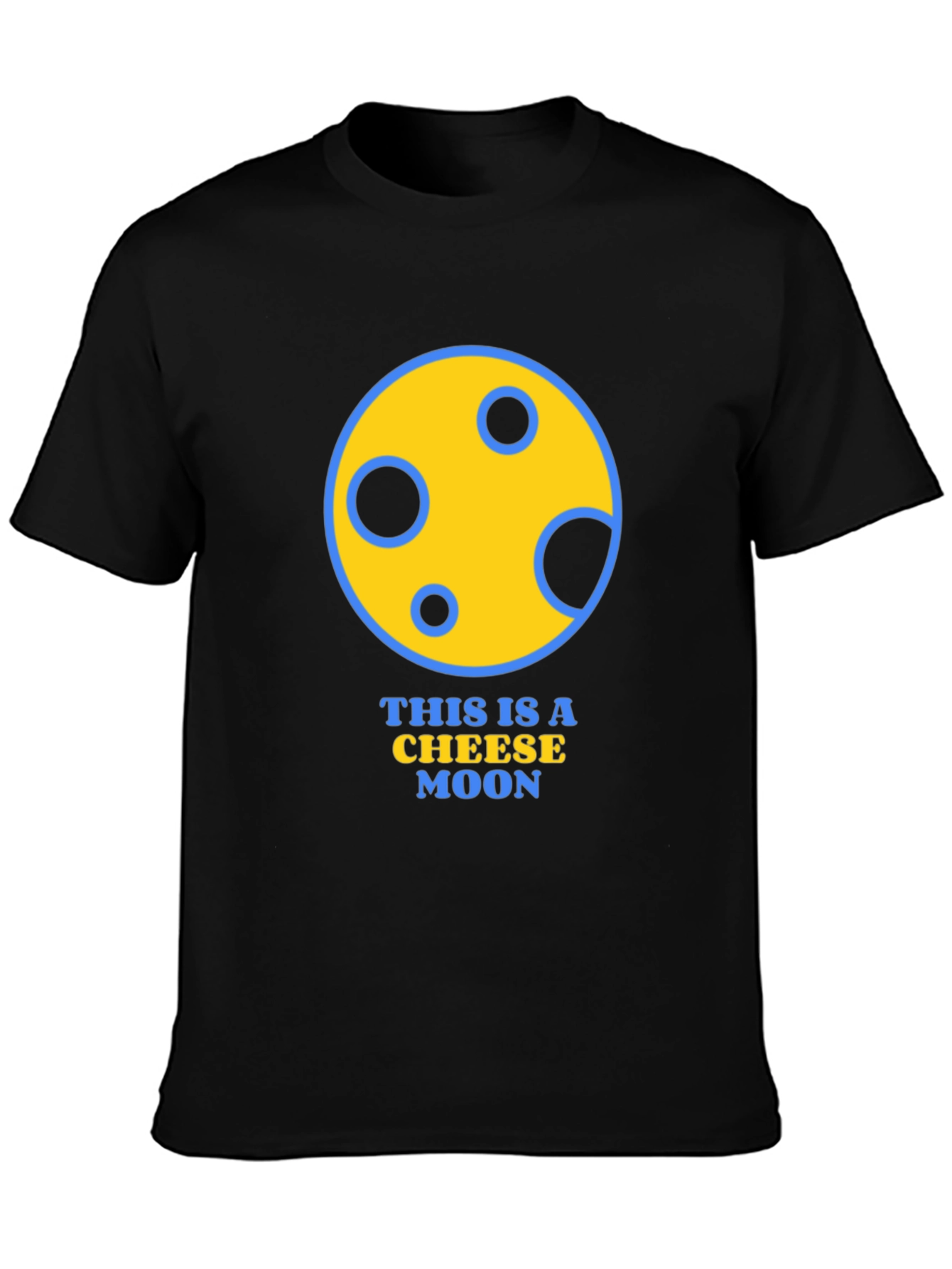 Cheese Moon Graphic T-Shirt - Funny Novelty Tee