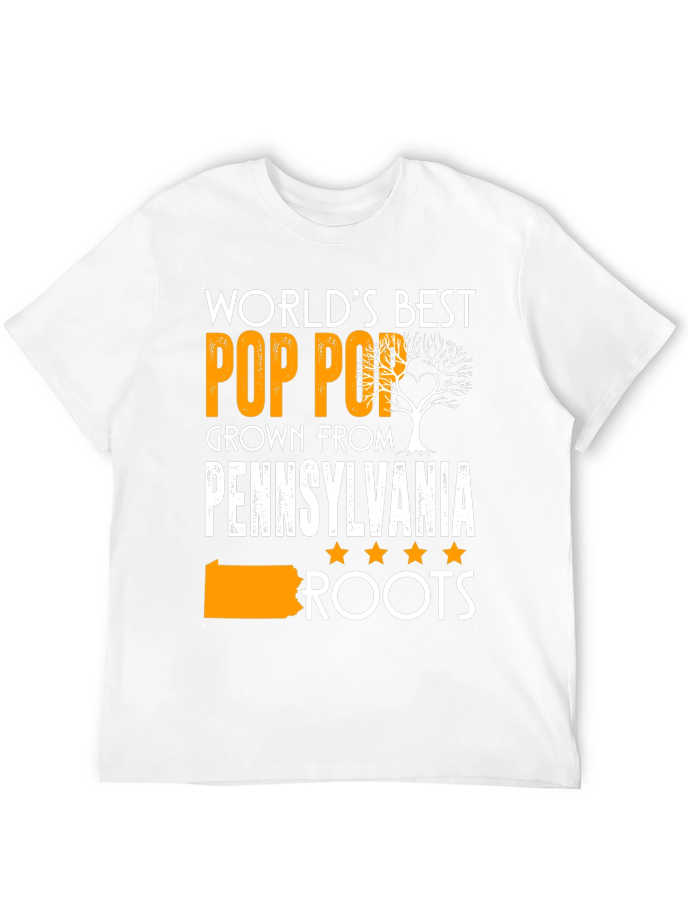 Worlds Best Pop Pop Pennsylvania Roots T-Shirt