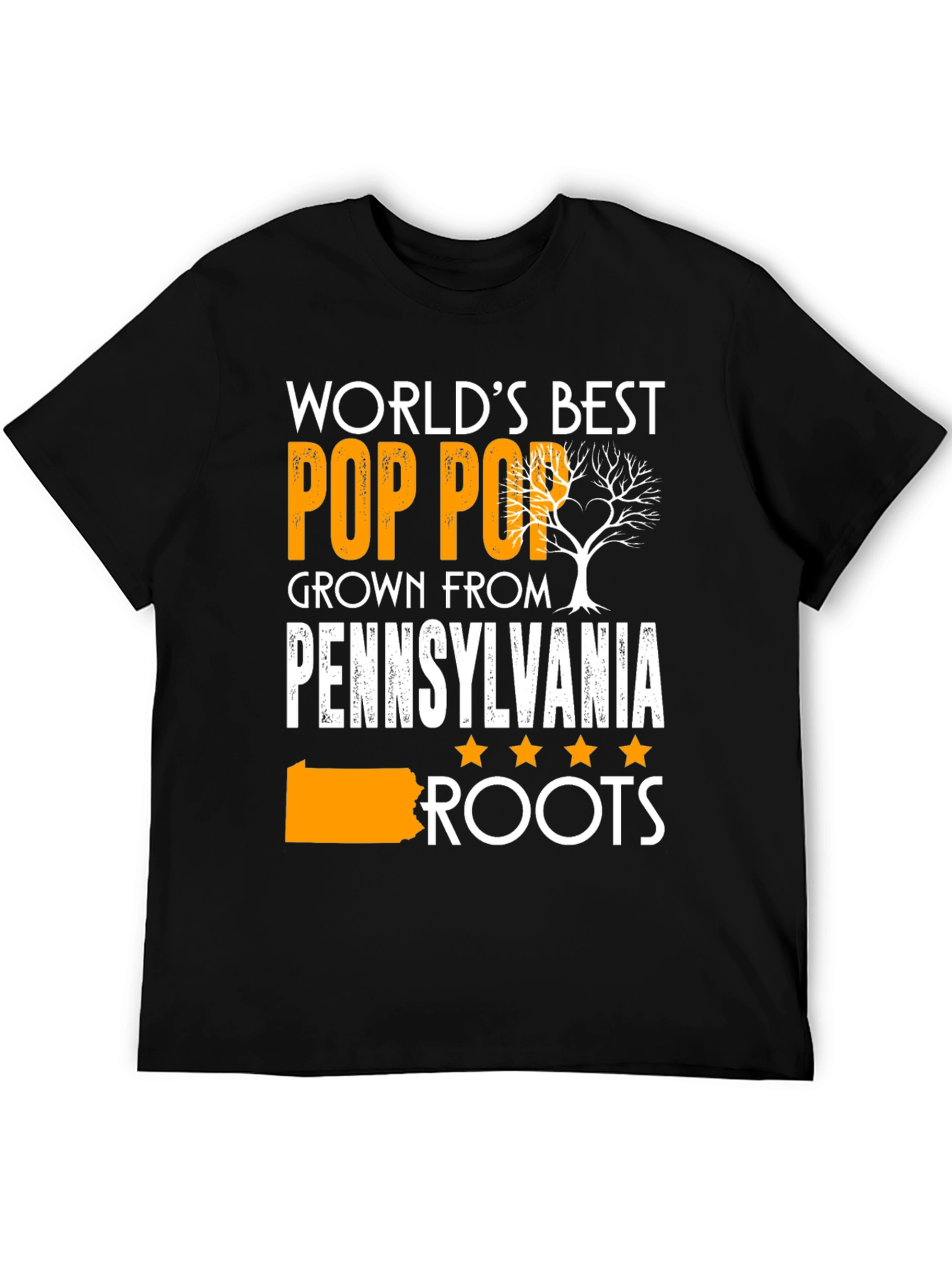 Worlds Best Pop Pop Pennsylvania Roots T-Shirt