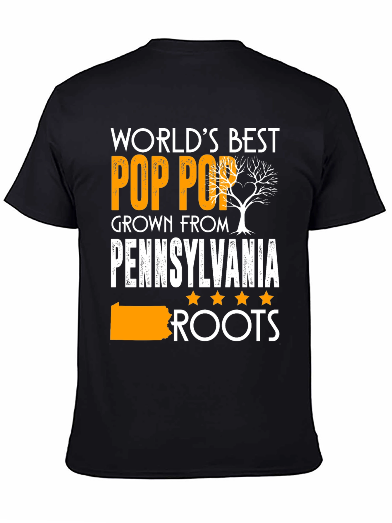 Worlds Best Pop Pop Pennsylvania Roots T-Shirt