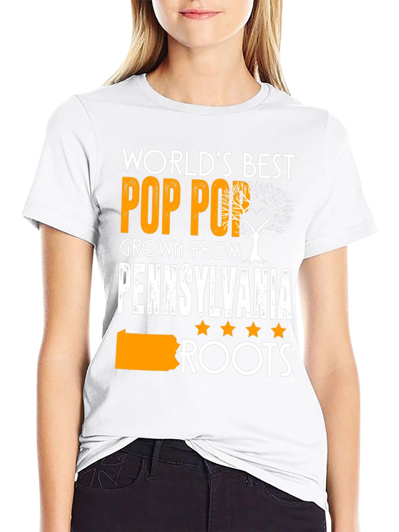 Worlds Best Pop Pop Pennsylvania Roots T-Shirt
