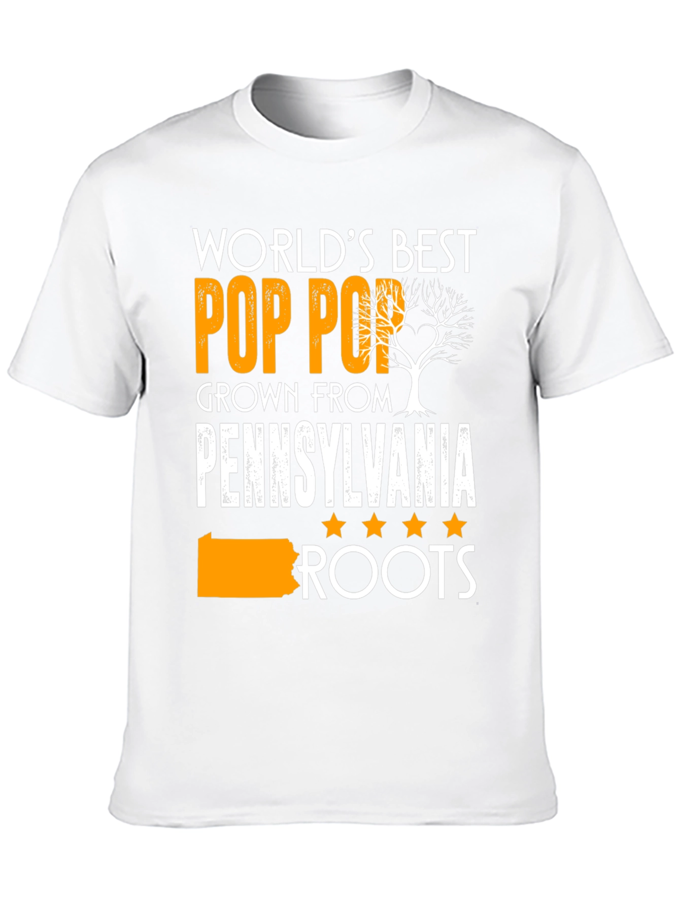 Worlds Best Pop Pop Pennsylvania Roots T-Shirt