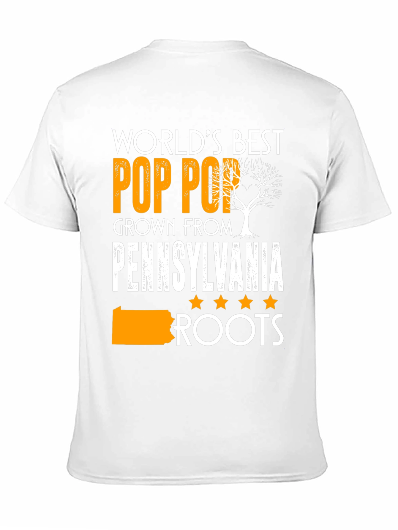Worlds Best Pop Pop Pennsylvania Roots T-Shirt