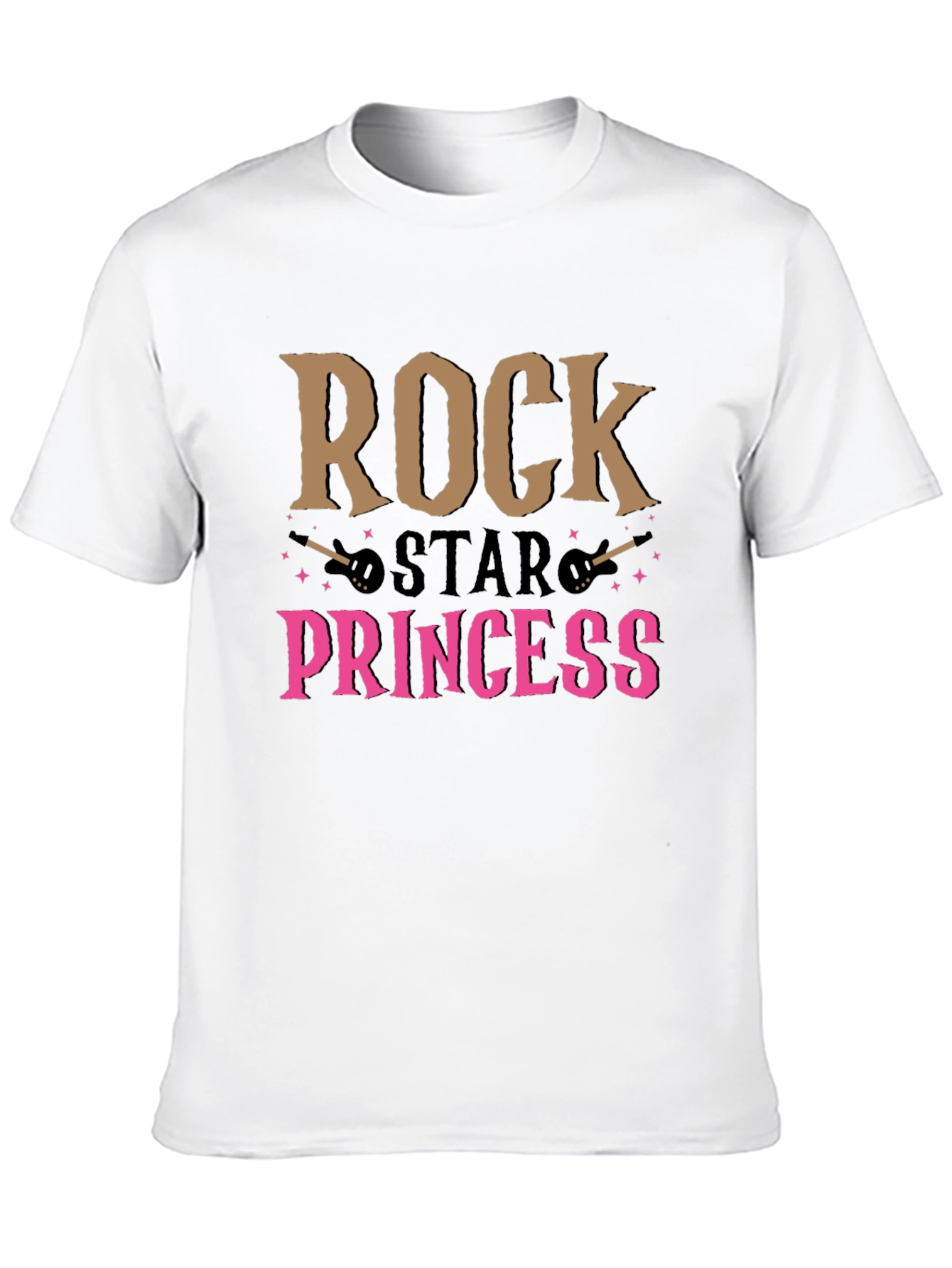 Rock Star Princess Graphic Tee - Black