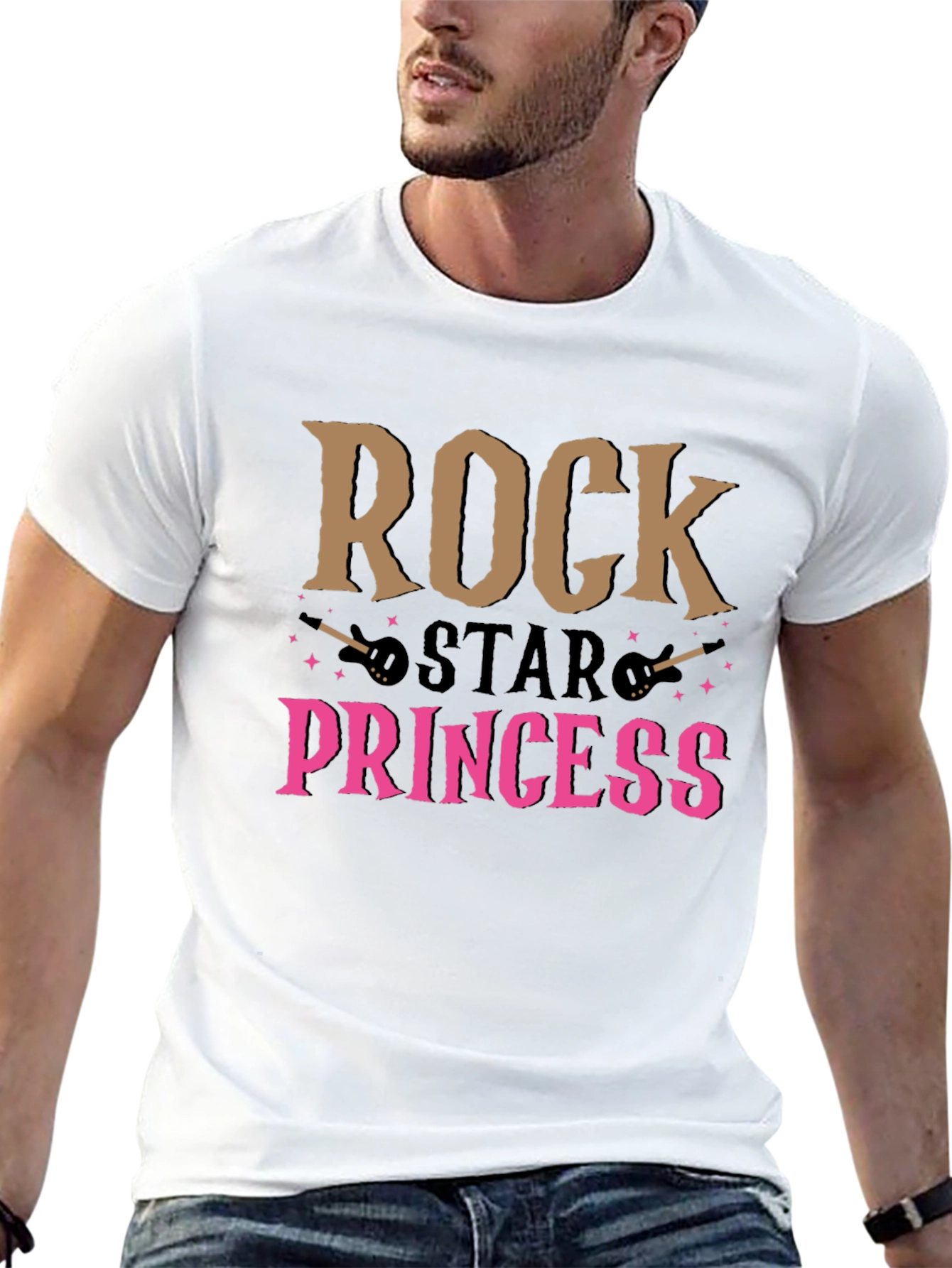 Rock Star Princess Graphic Tee - Black