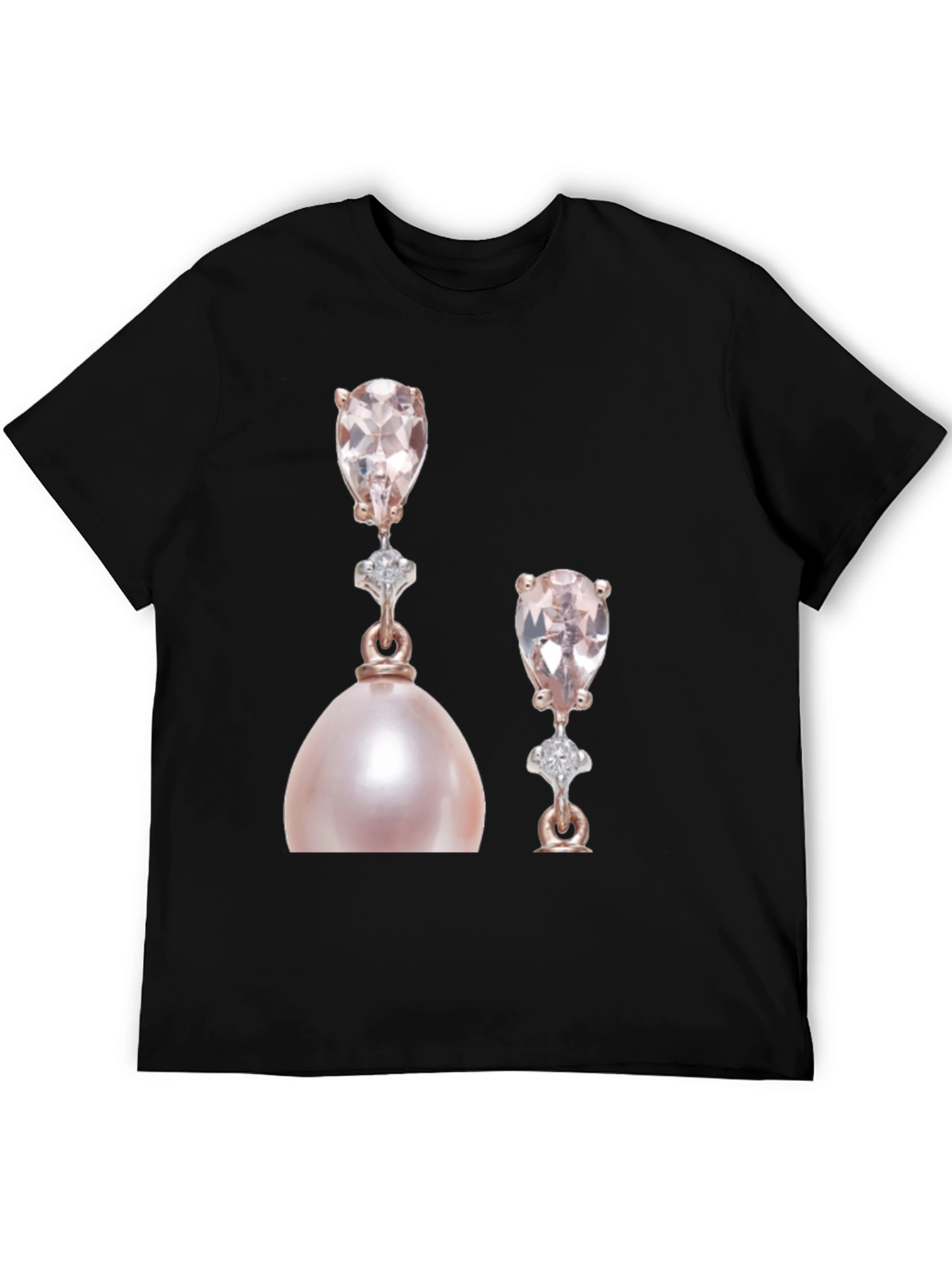 Elegant Pearly Earrings Graphic T-Shirt