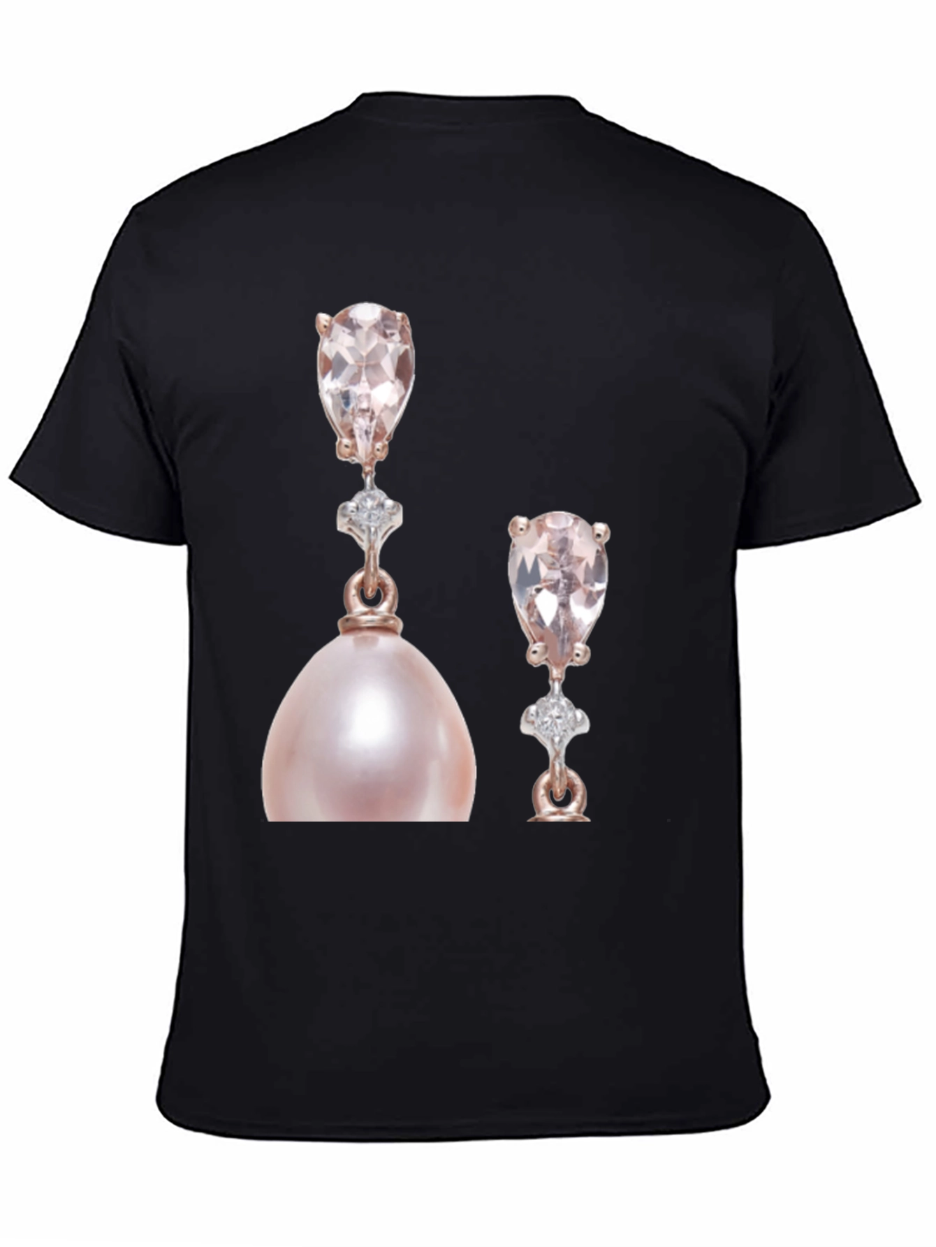 Elegant Pearly Earrings Graphic T-Shirt