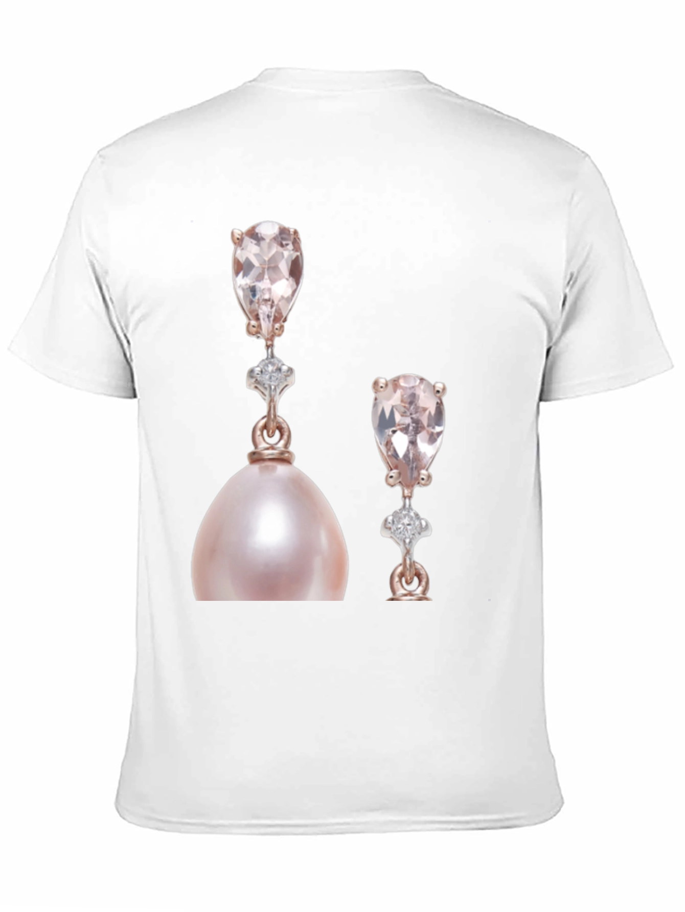 Elegant Pearly Earrings Graphic T-Shirt