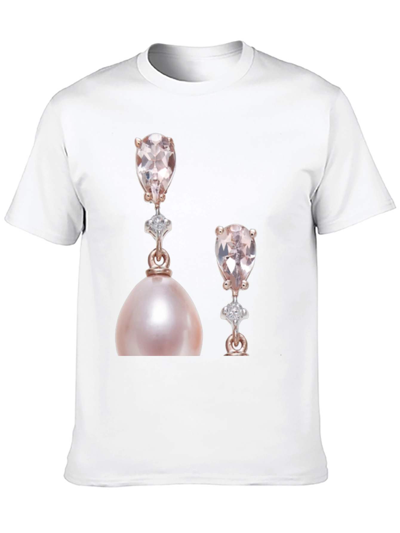 Elegant Pearly Earrings Graphic T-Shirt
