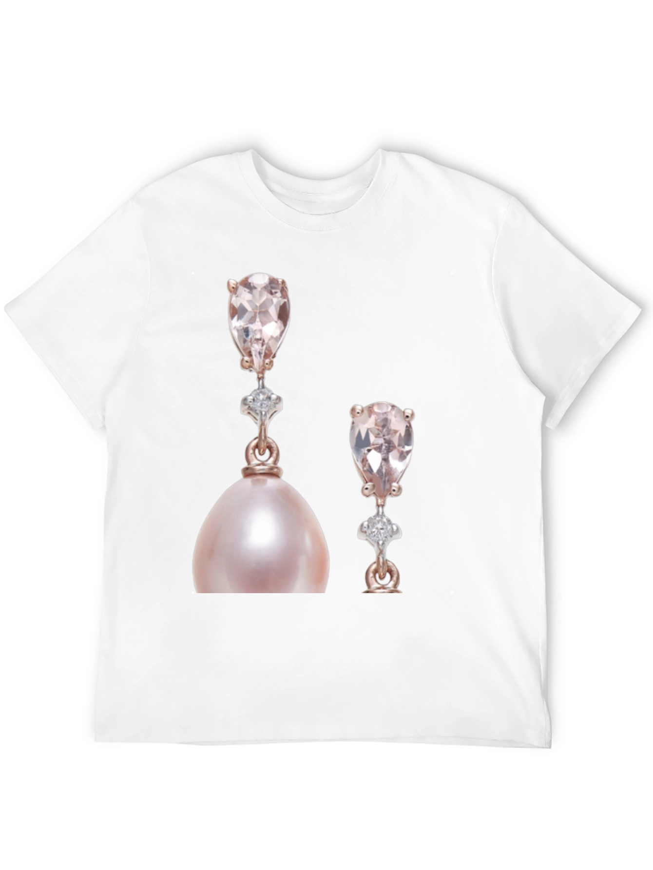 Elegant Pearly Earrings Graphic T-Shirt