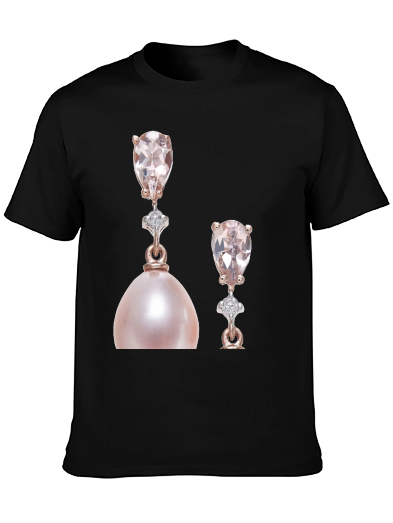 Elegant Pearly Earrings Graphic T-Shirt