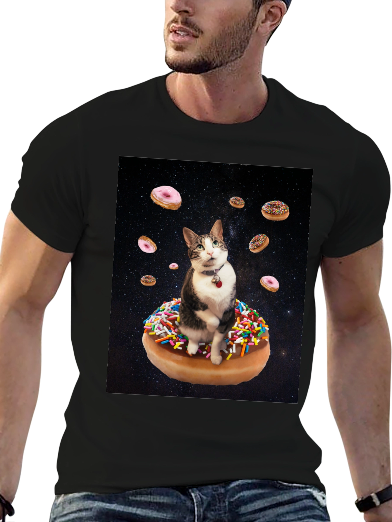 Cosmic Cat Donut T-Shirt