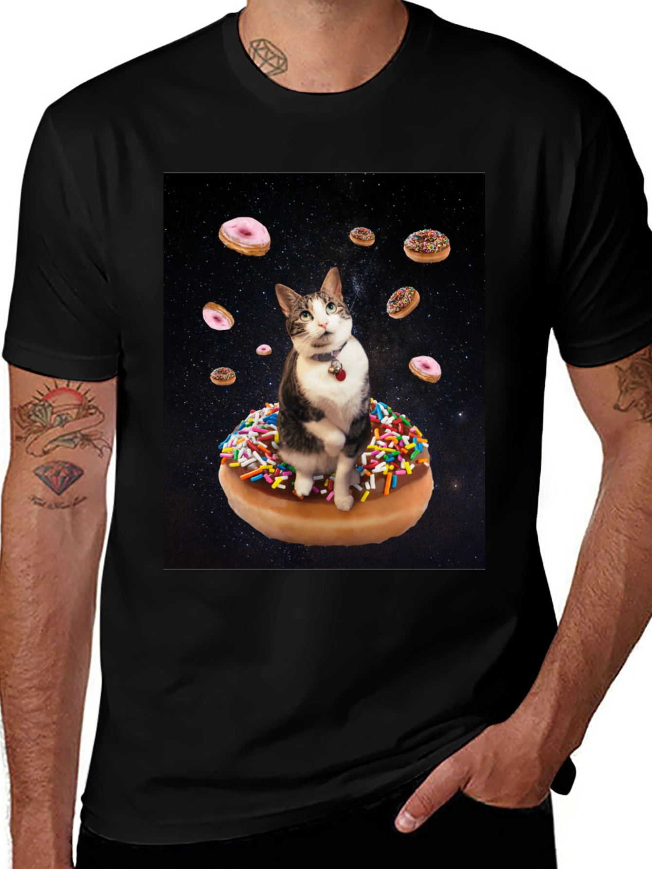Cosmic Cat Donut T-Shirt
