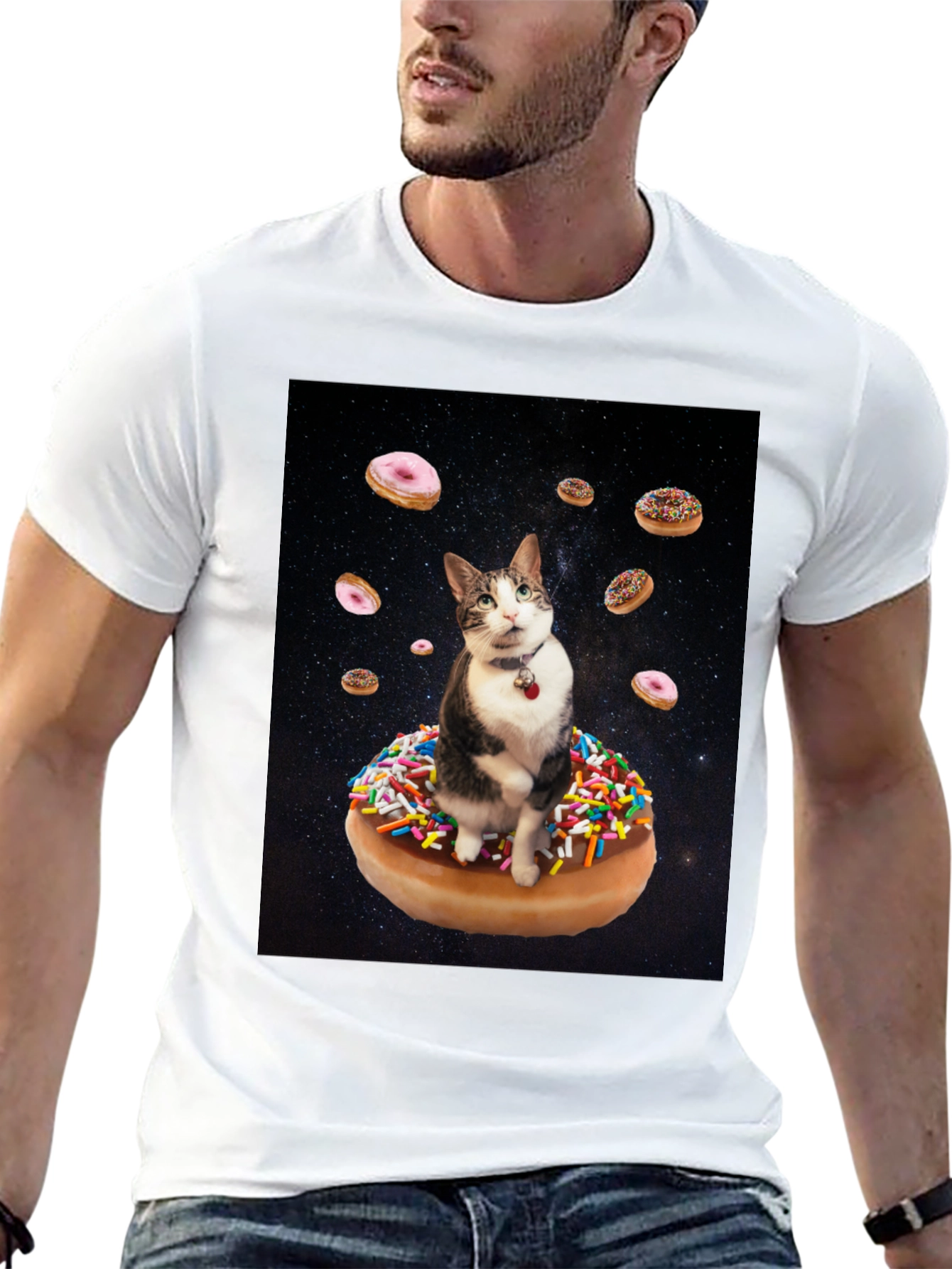 Cosmic Cat Donut T-Shirt