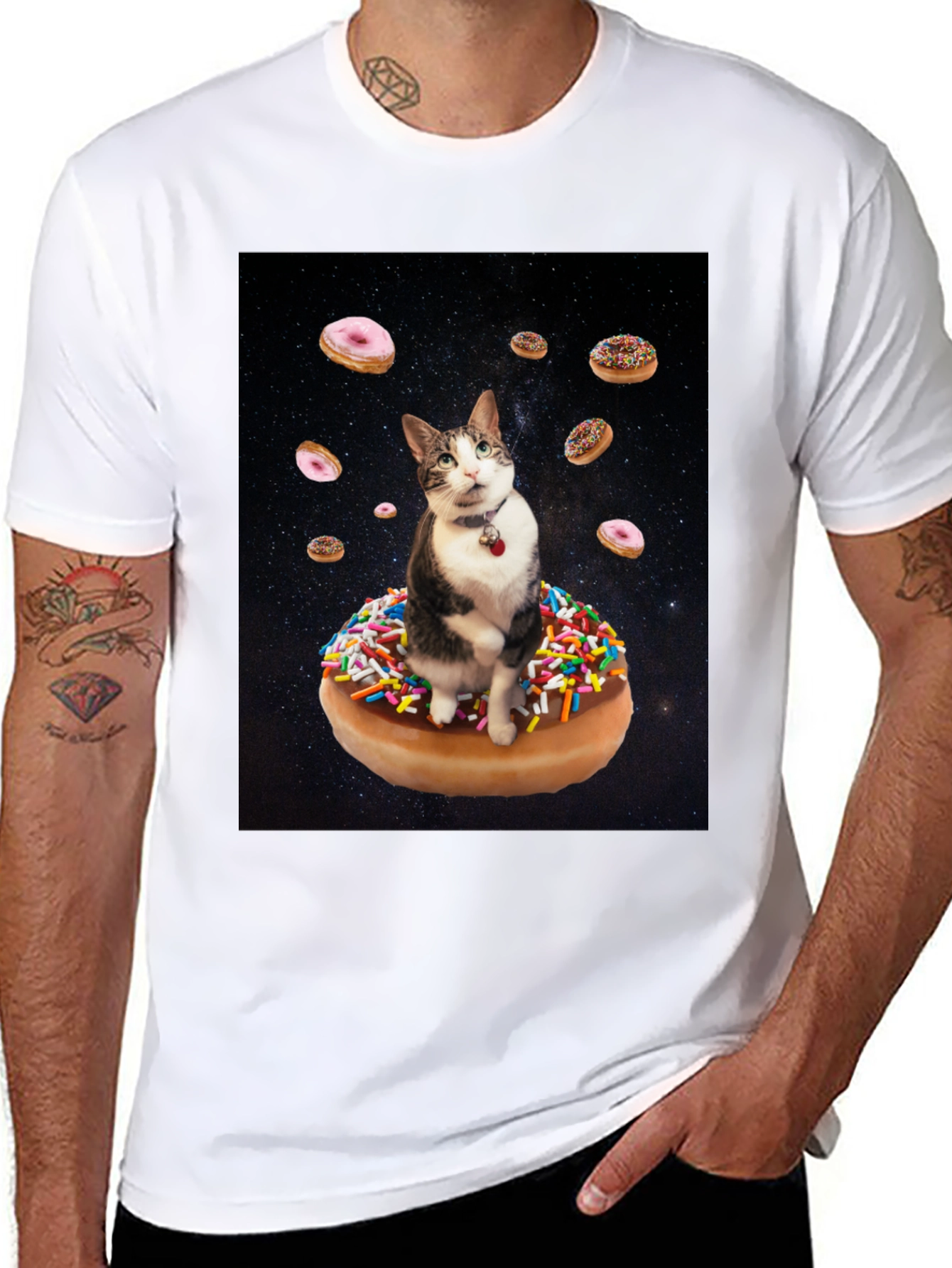 Cosmic Cat Donut T-Shirt