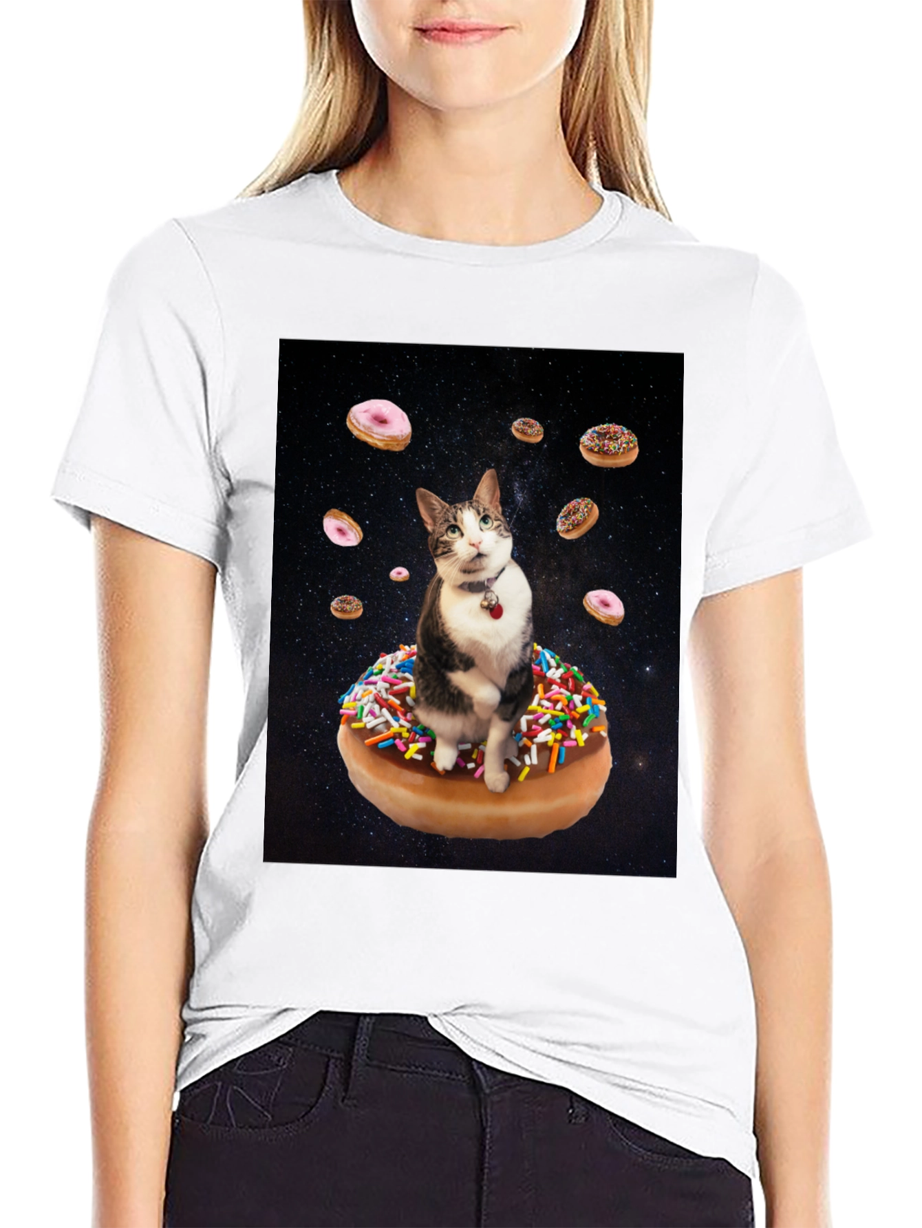 Cosmic Cat Donut T-Shirt