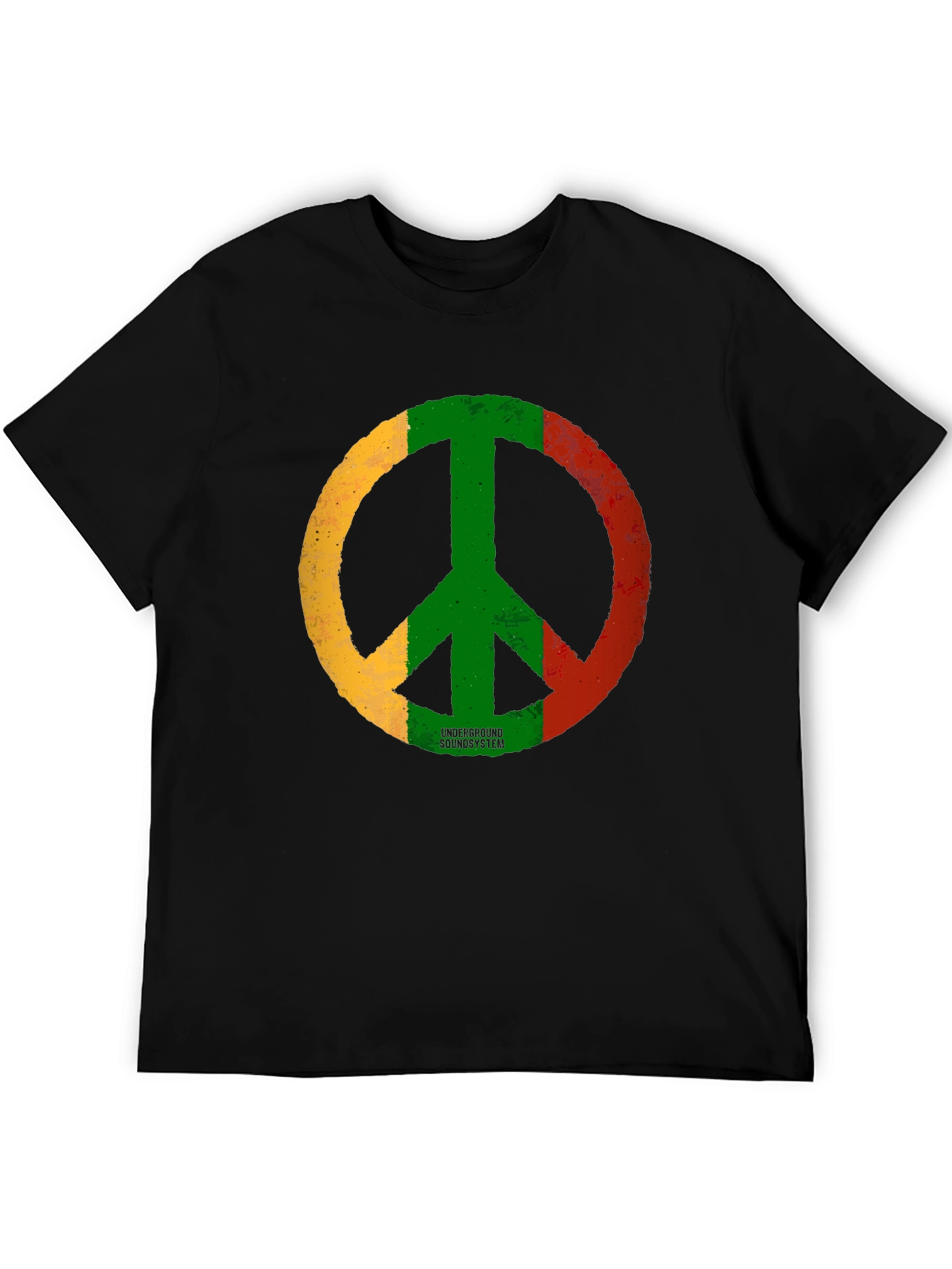 Rasta Peace Sign Graphic Tee - Underground Soundsystem