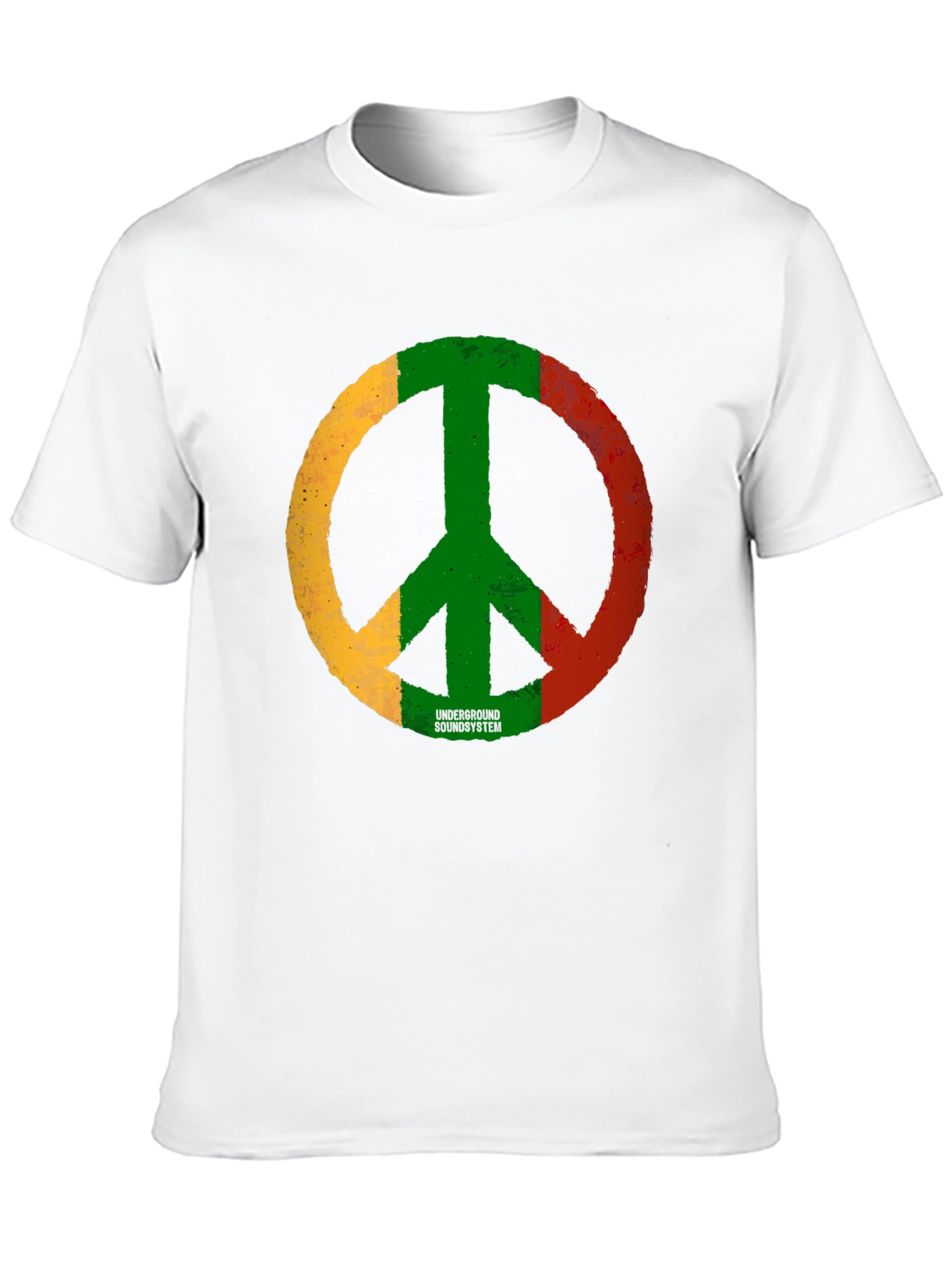 Rasta Peace Sign Graphic Tee - Underground Soundsystem