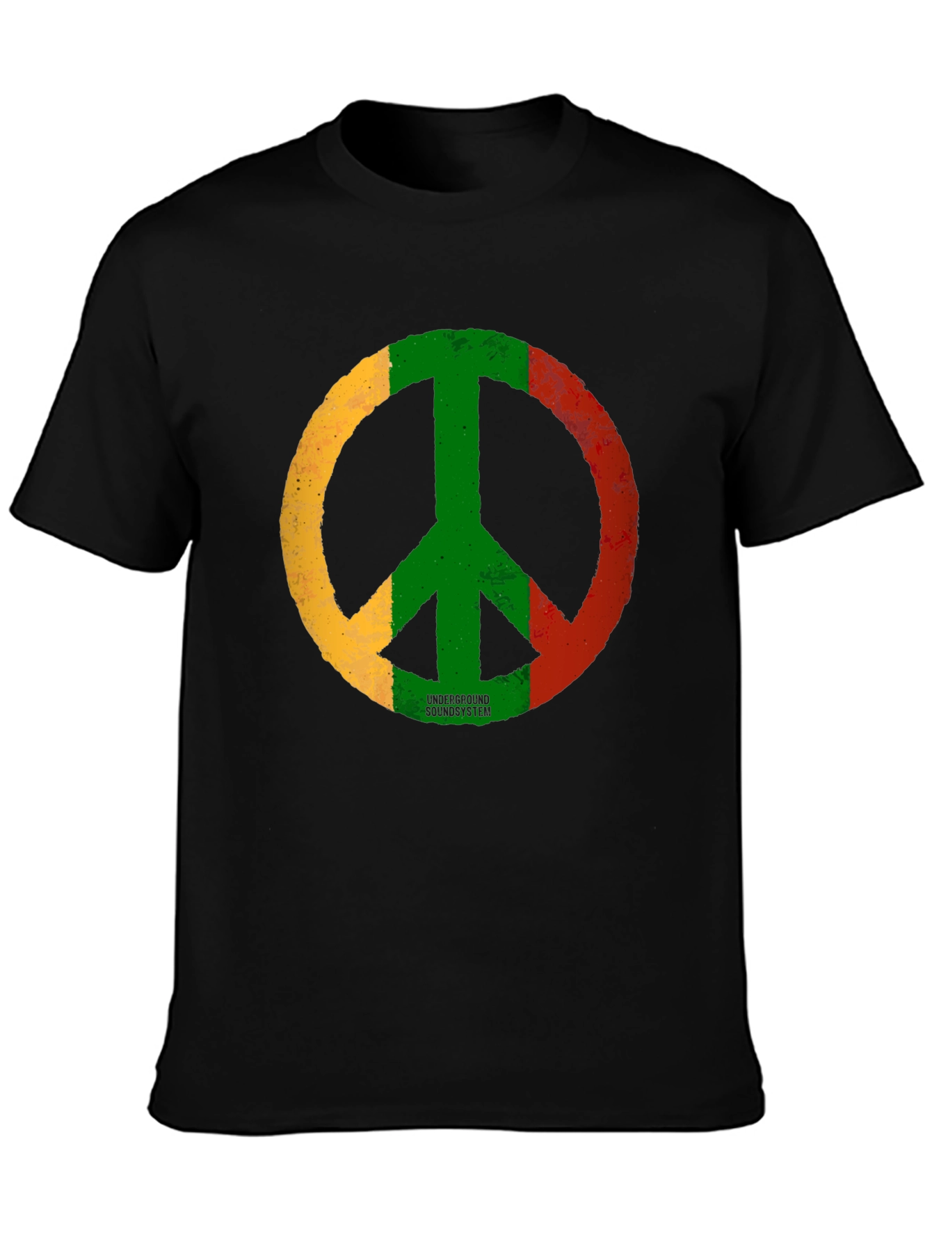 Rasta Peace Sign Graphic Tee - Underground Soundsystem