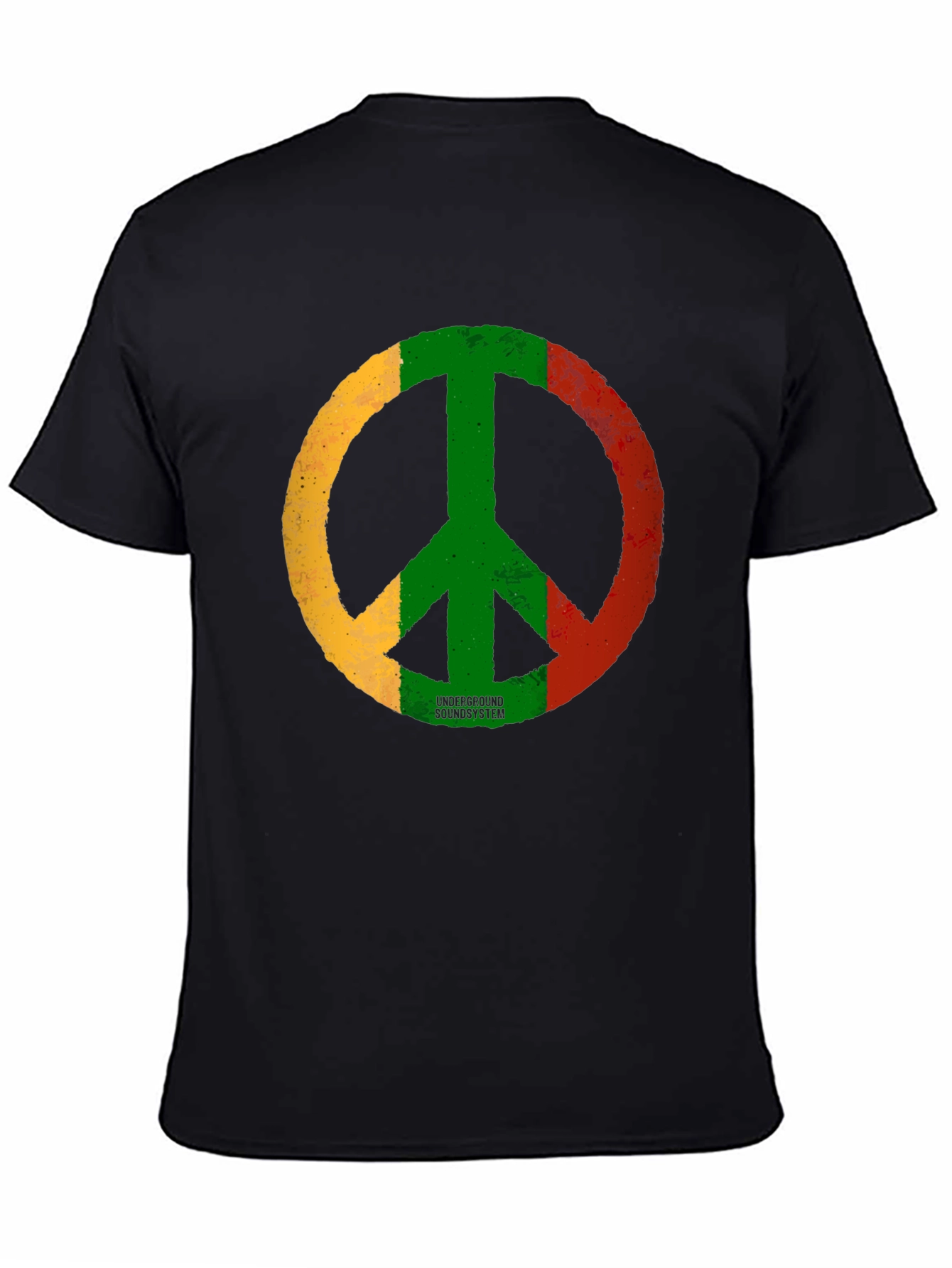 Rasta Peace Sign Graphic Tee - Underground Soundsystem