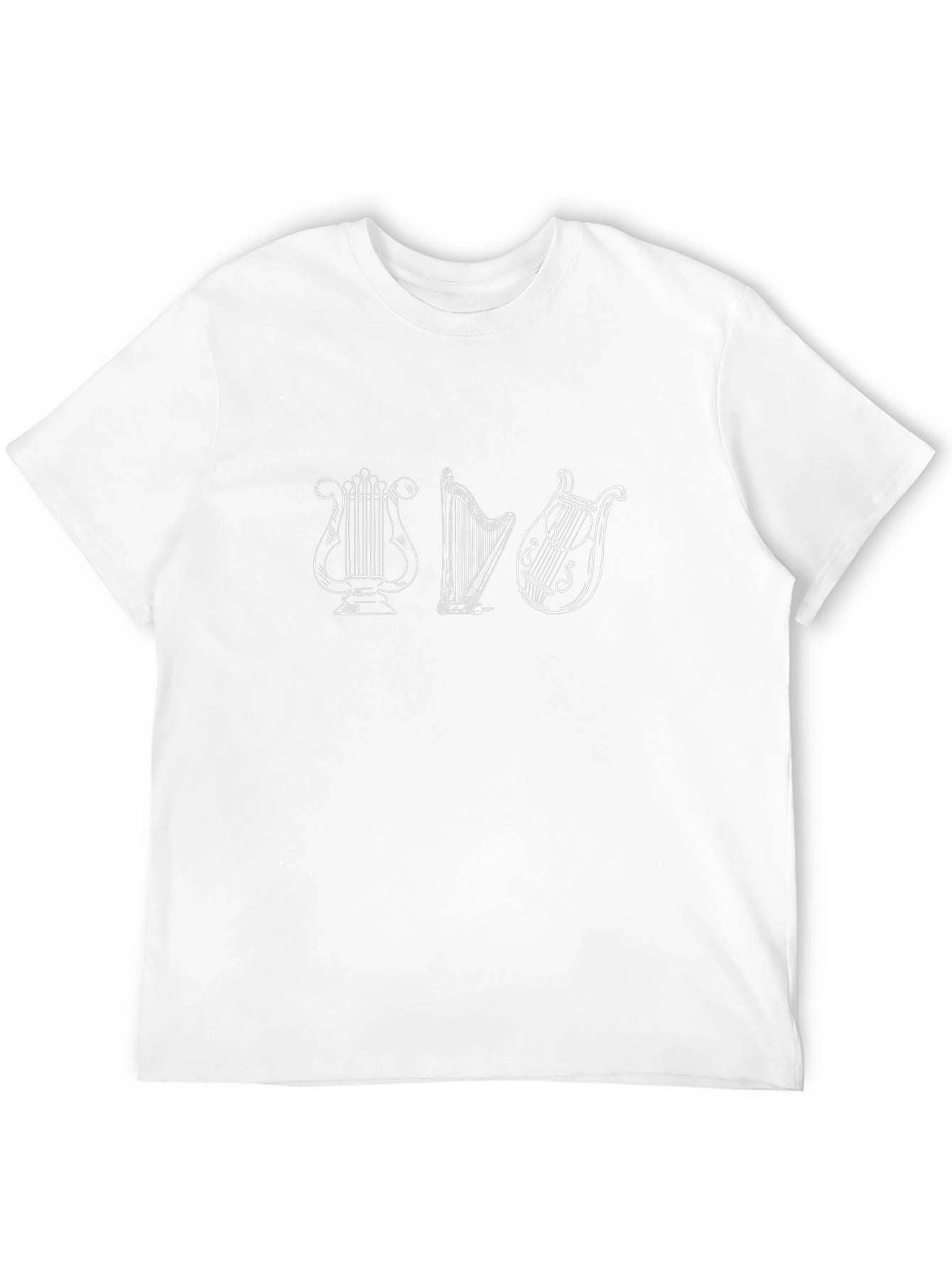 Lyre Harp T-Shirt: Classic Musical Instrument Tee