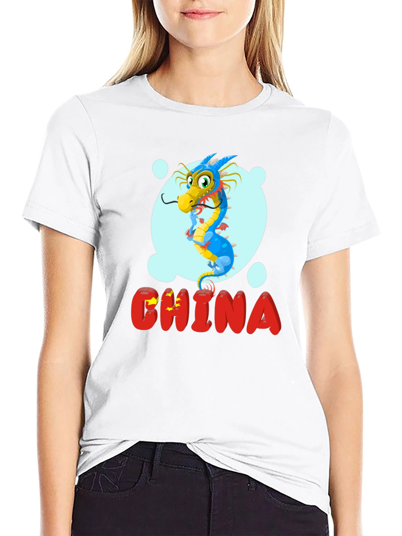 China Dragon Graphic Tee - Unisex Black T-Shirt
