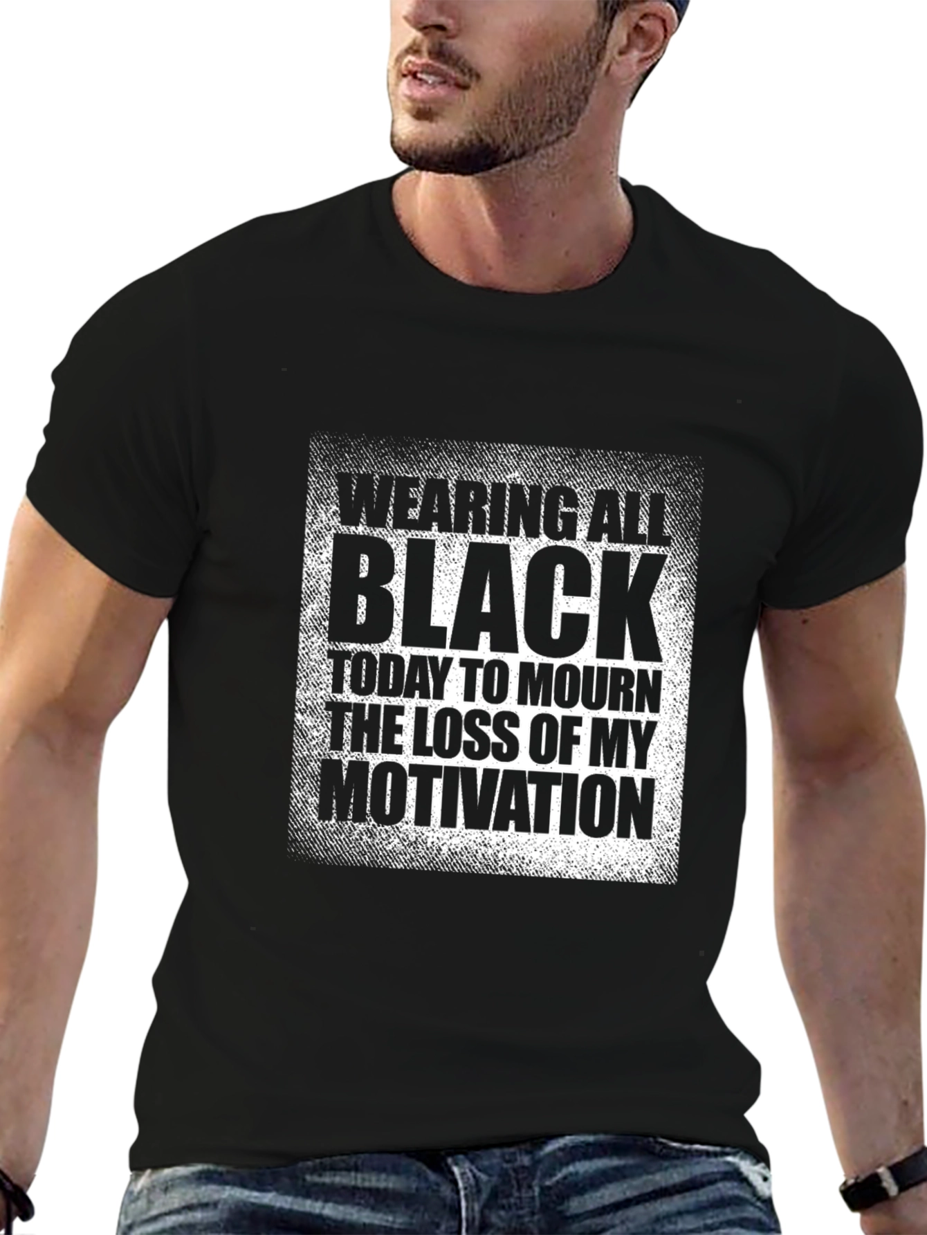 Black Humor T-Shirt: Loss of Motivation Graphic Tee