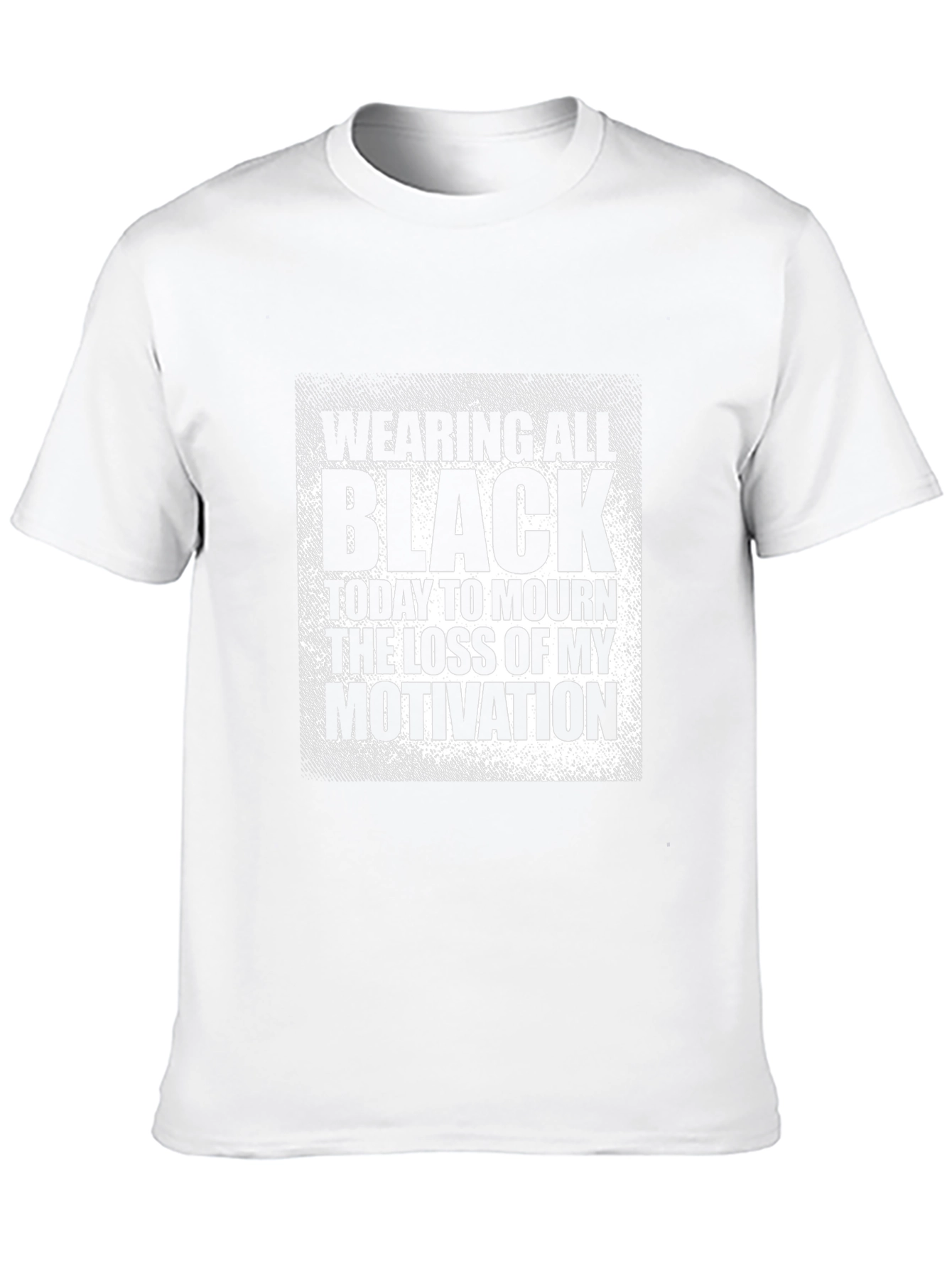 Black Humor T-Shirt: Loss of Motivation Graphic Tee