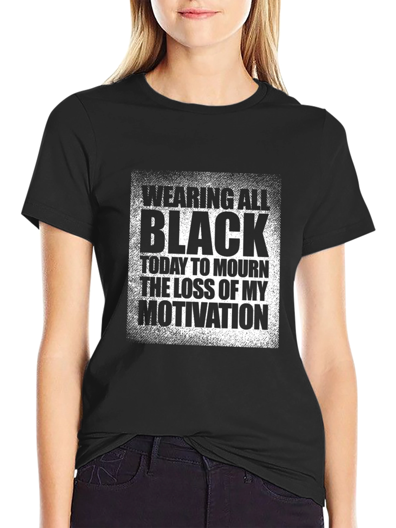 Black Humor T-Shirt: Loss of Motivation Graphic Tee