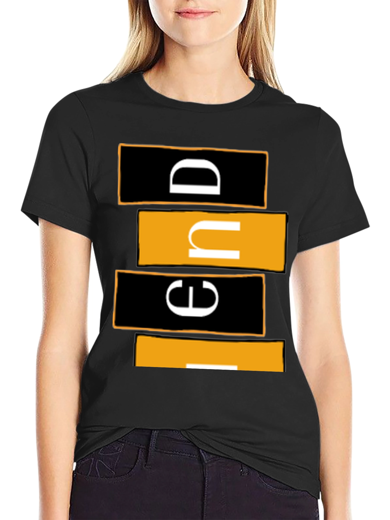 Modern Graphic Tee - Abstract Lettering