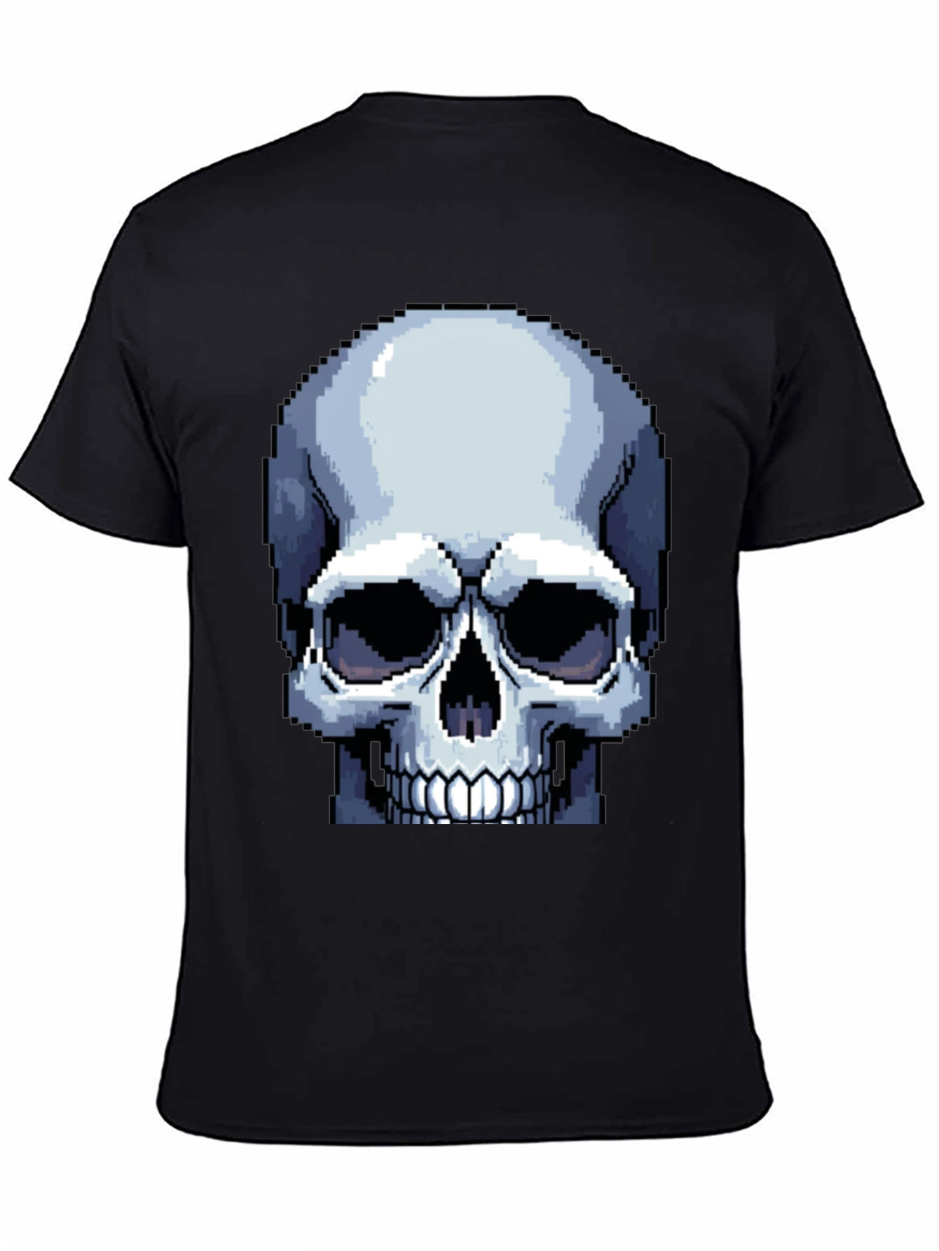 Pixel Skull Graphic T-Shirt - Gamer Style Tee