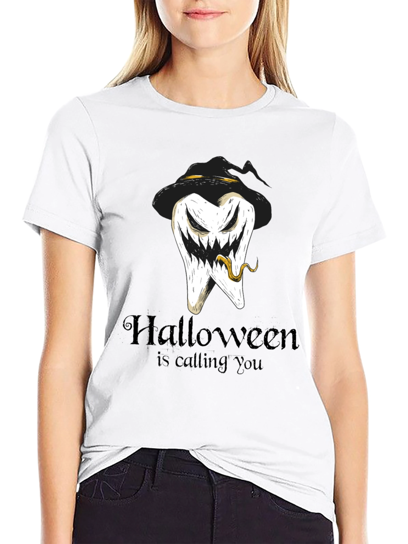 Halloween Tooth Tee: Calling You!