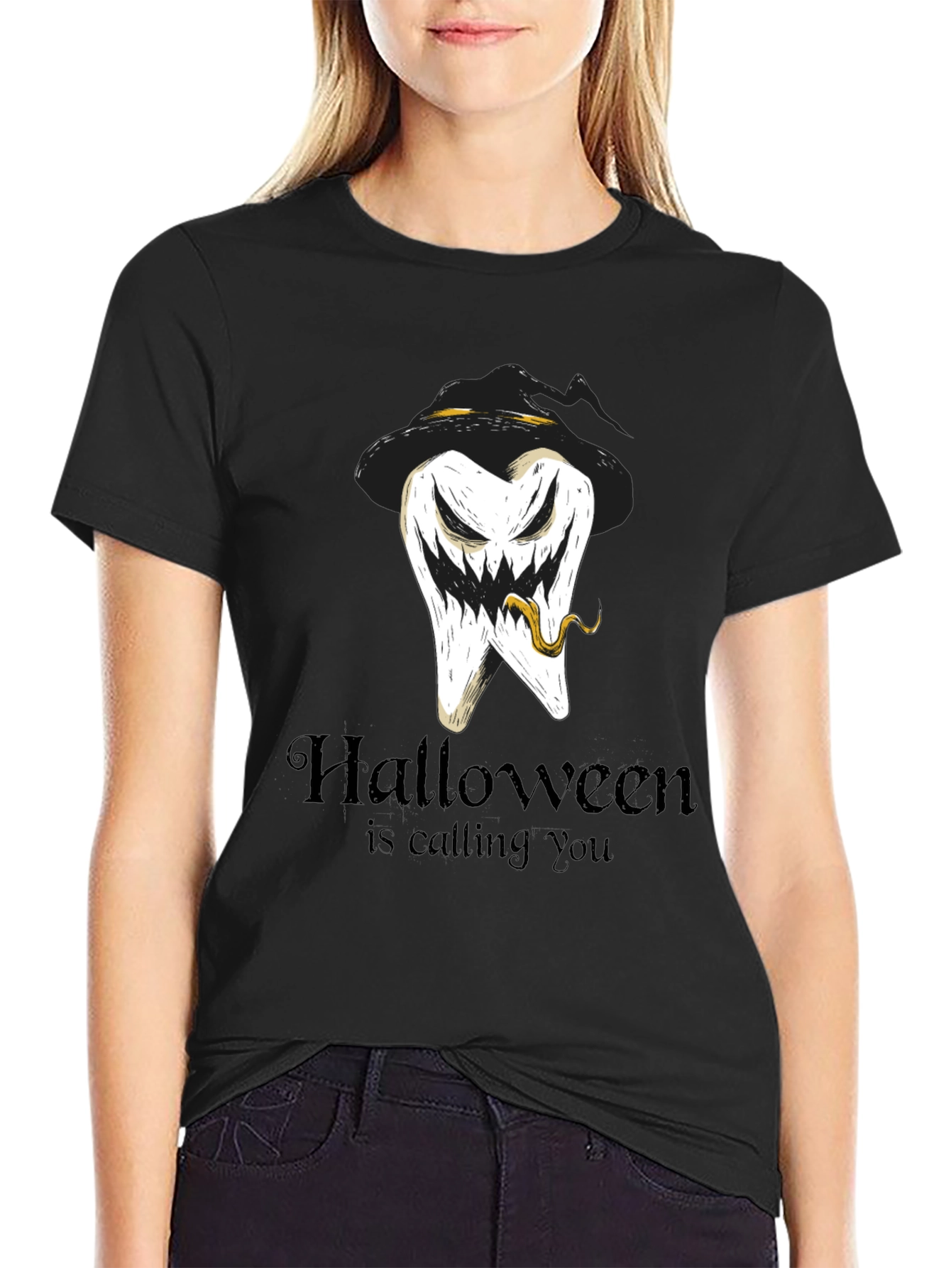 Halloween Tooth Tee: Calling You!