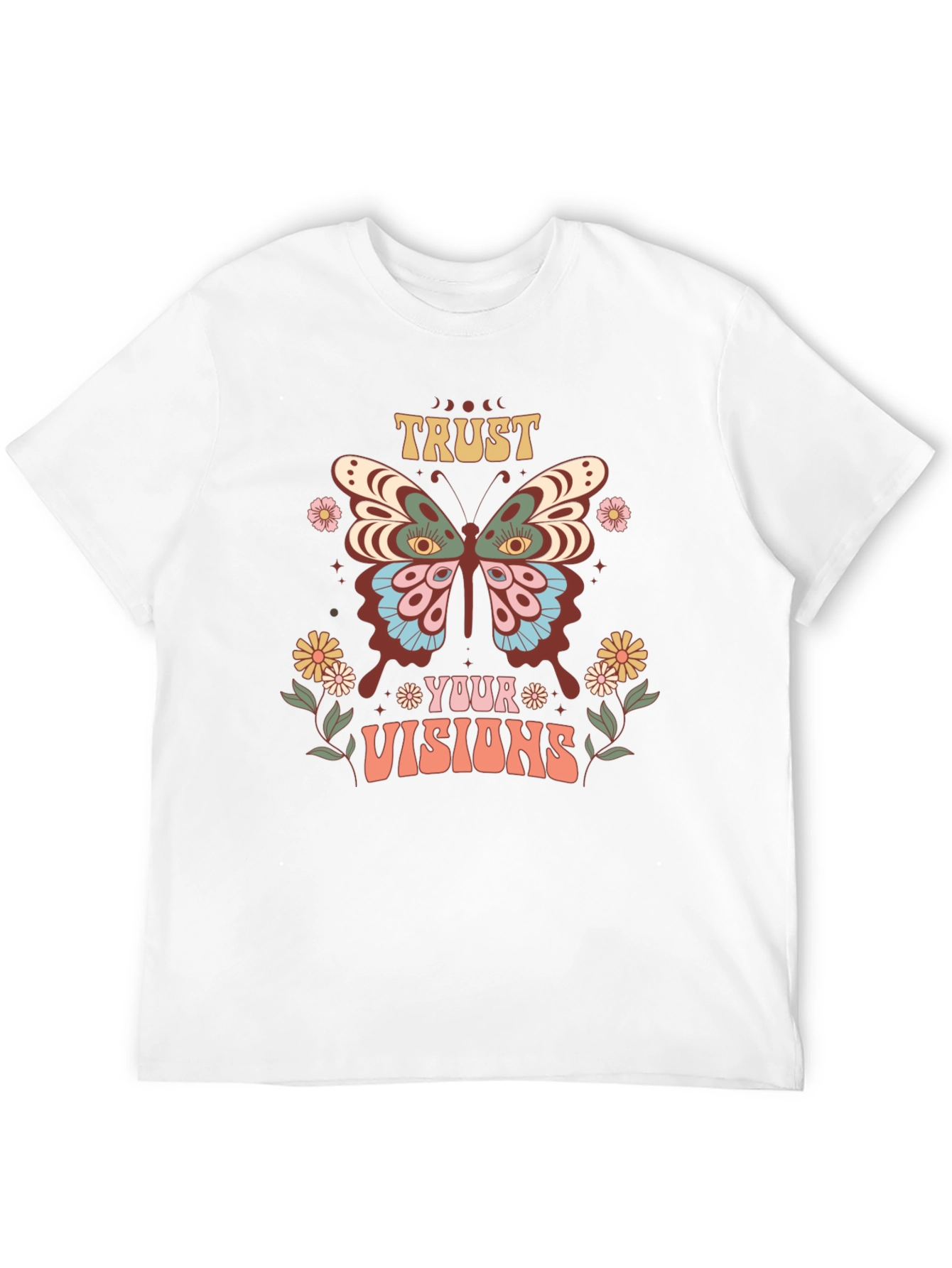 Trust Your Visions T-Shirt Butterfly Graphic Tee