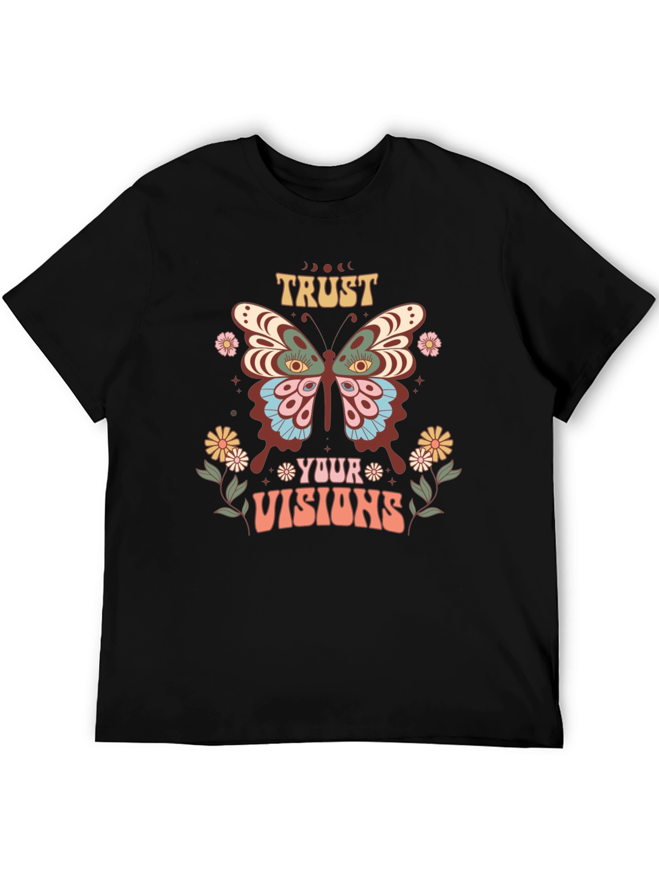 Trust Your Visions T-Shirt Butterfly Graphic Tee