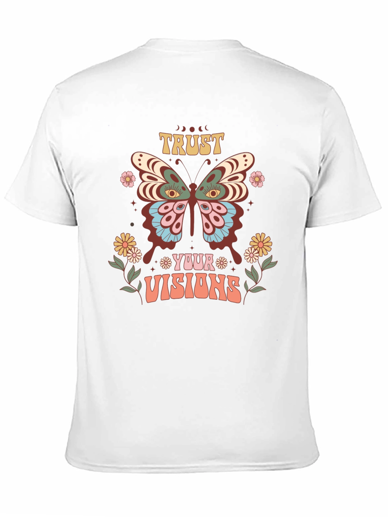 Trust Your Visions T-Shirt Butterfly Graphic Tee