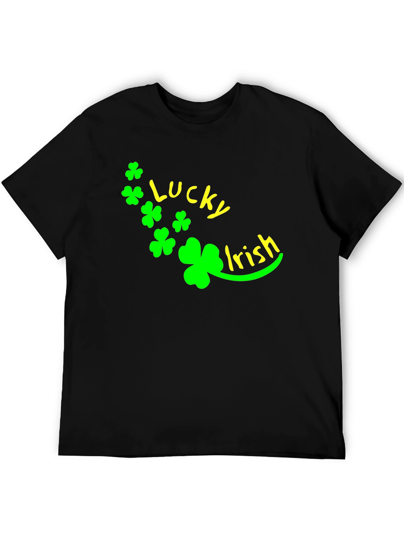 Lucky Irish St. Patricks Day Black T-Shirt