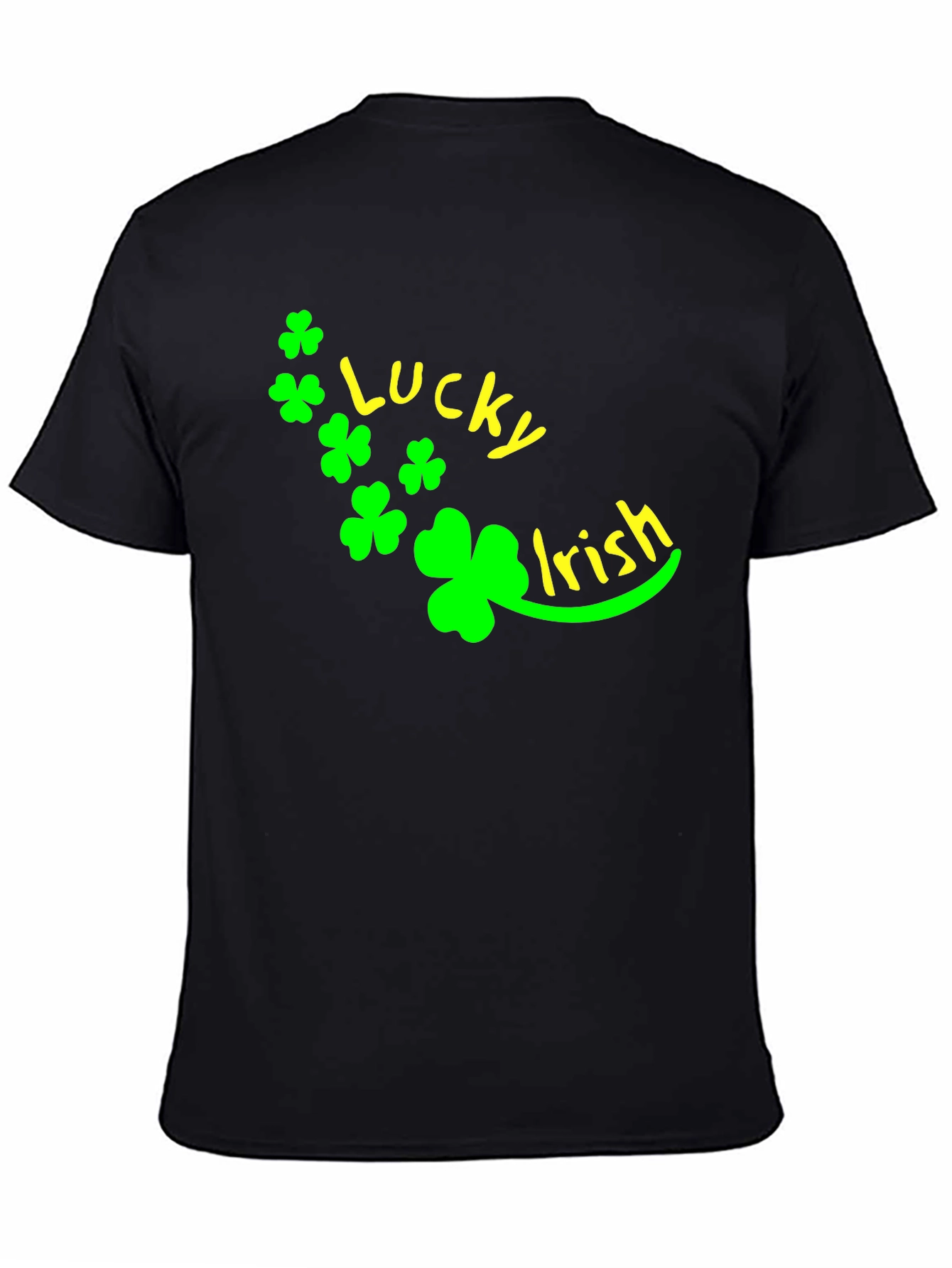 Lucky Irish St. Patricks Day Black T-Shirt