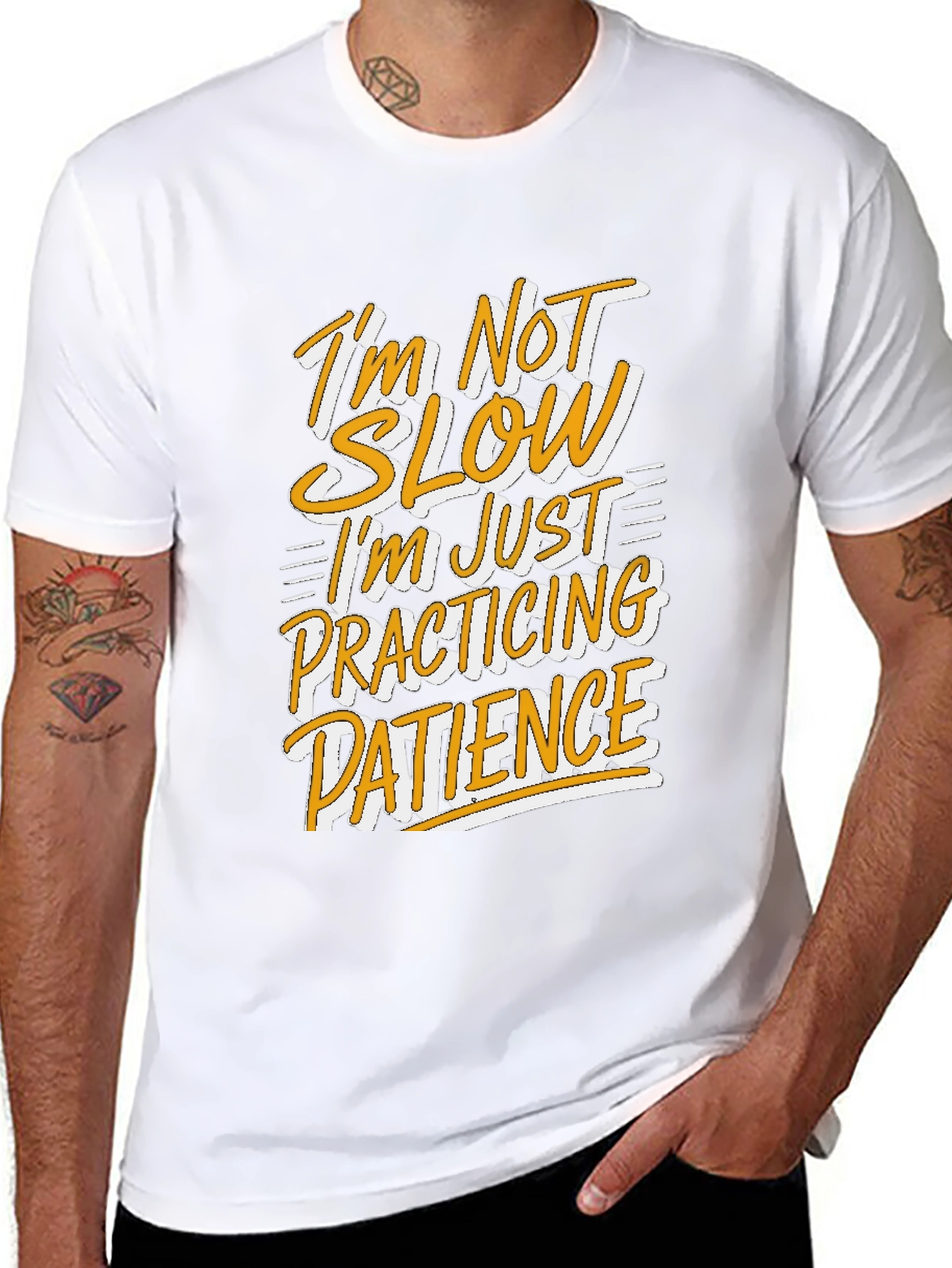 Funny Patience T-Shirt - Im Not Slow
