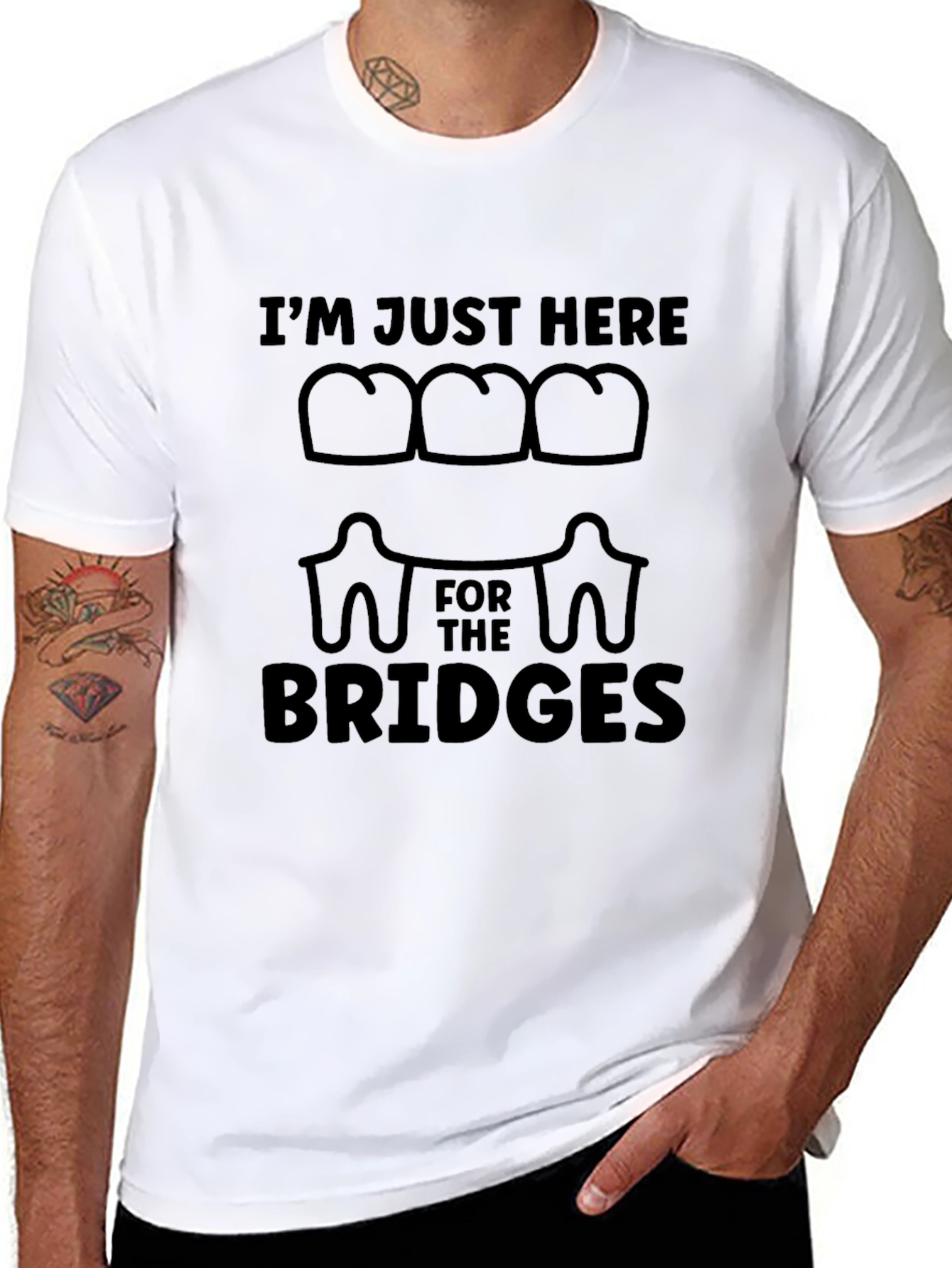 Im Just Here for the Bridges Graphic Tee