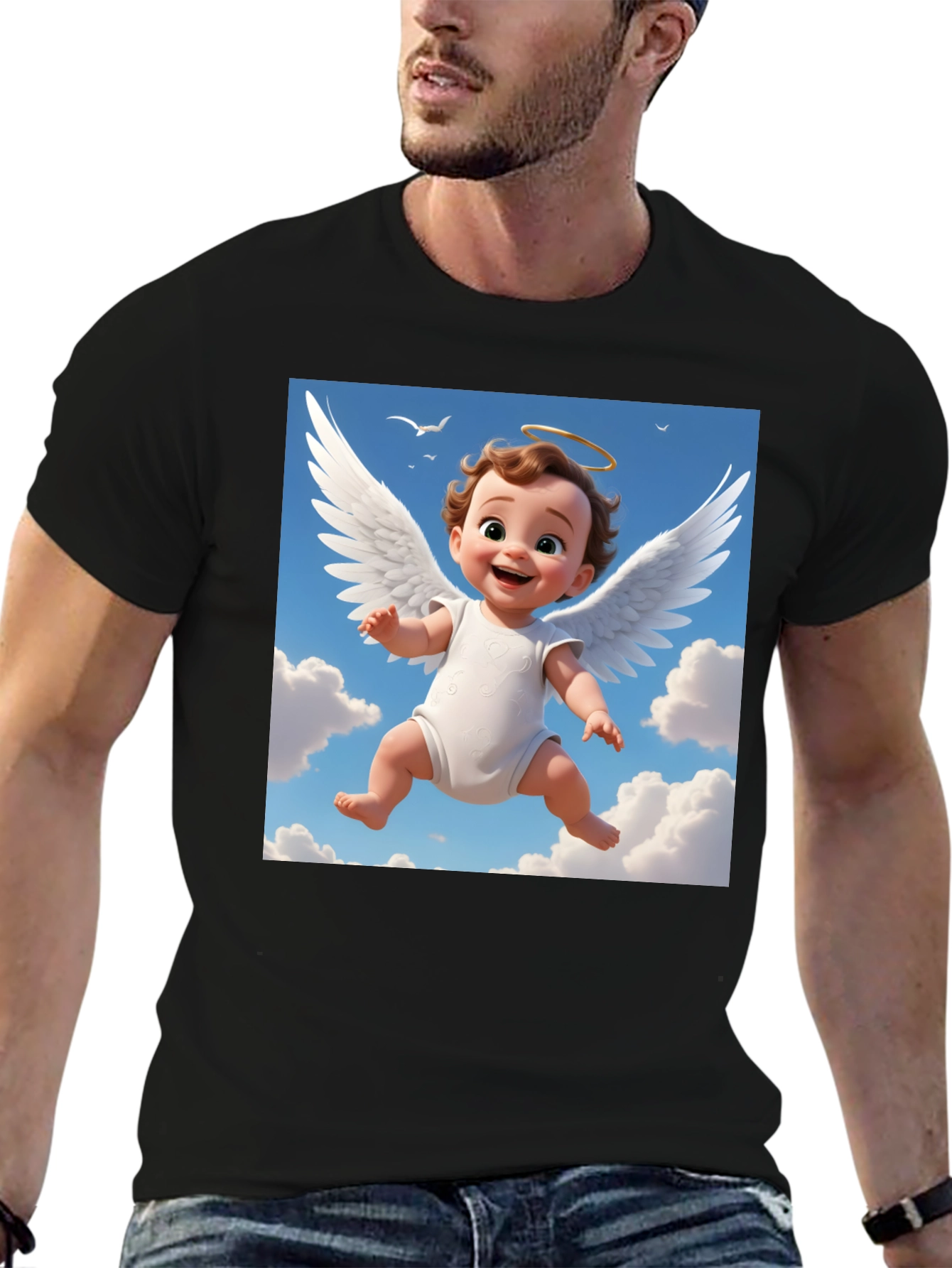 Angel Baby Graphic Tee - Cute & Comfy!
