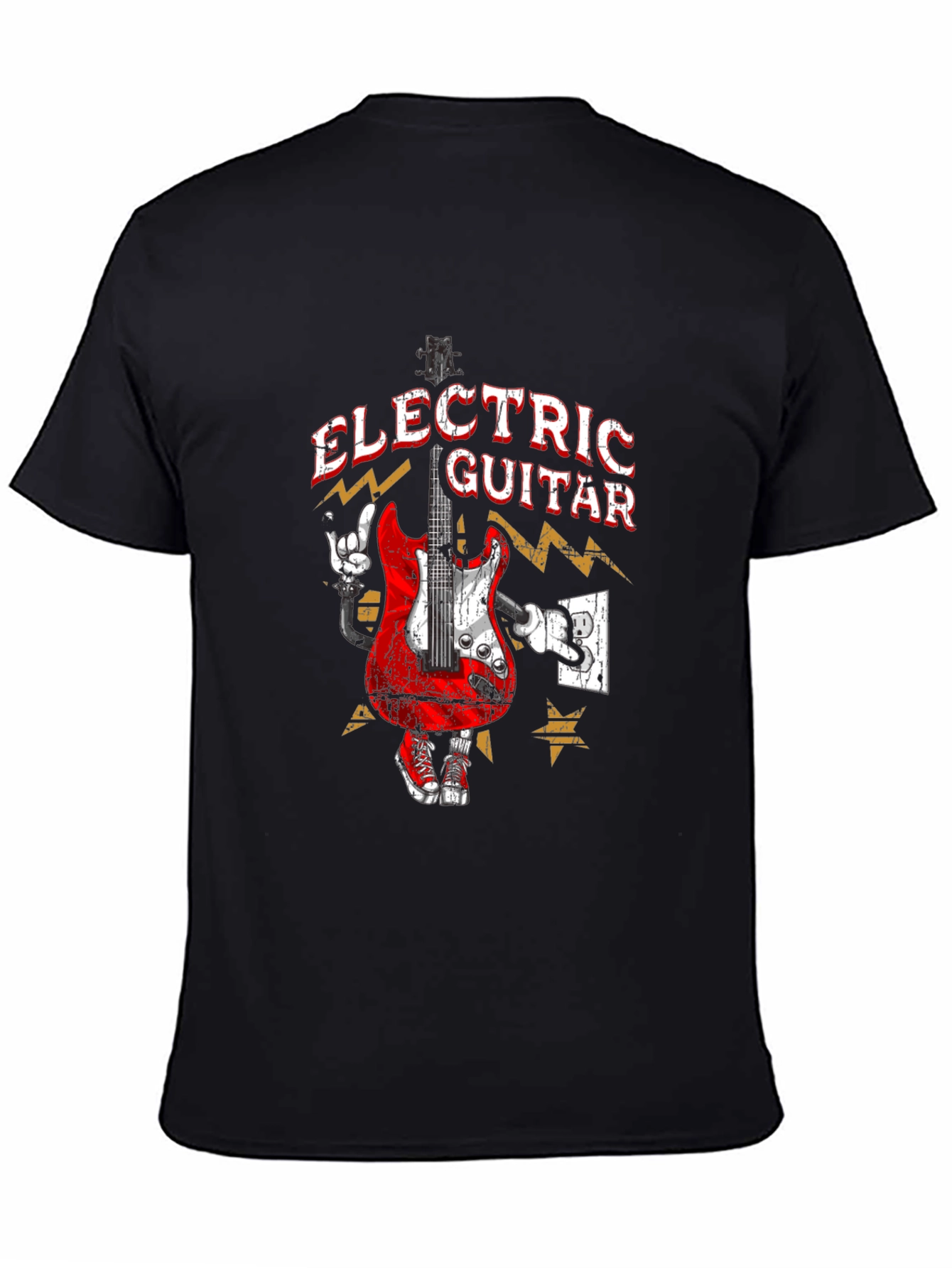 Electric Guitar Graphic T-Shirt - Rock Star Style