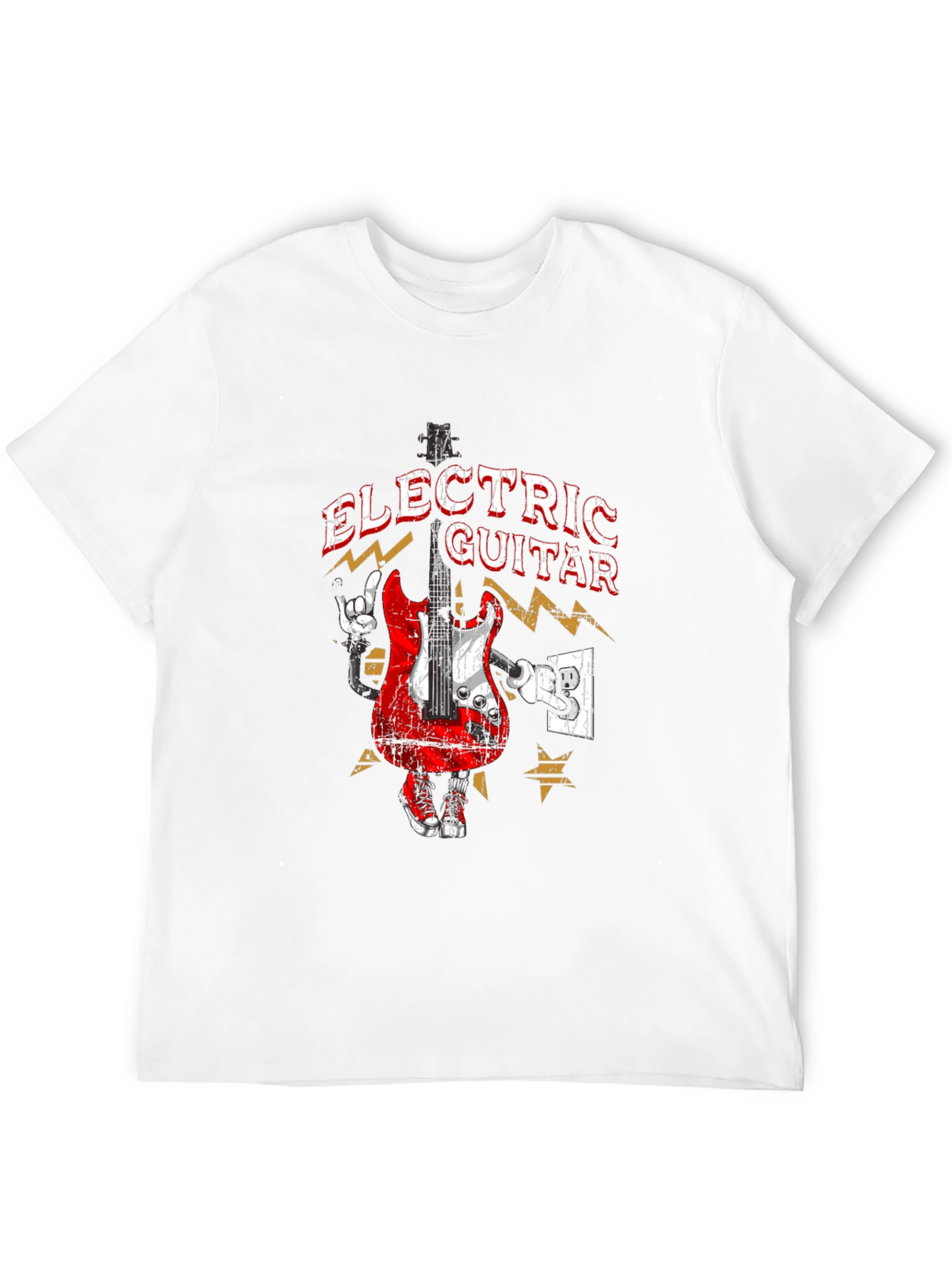 Electric Guitar Graphic T-Shirt - Rock Star Style