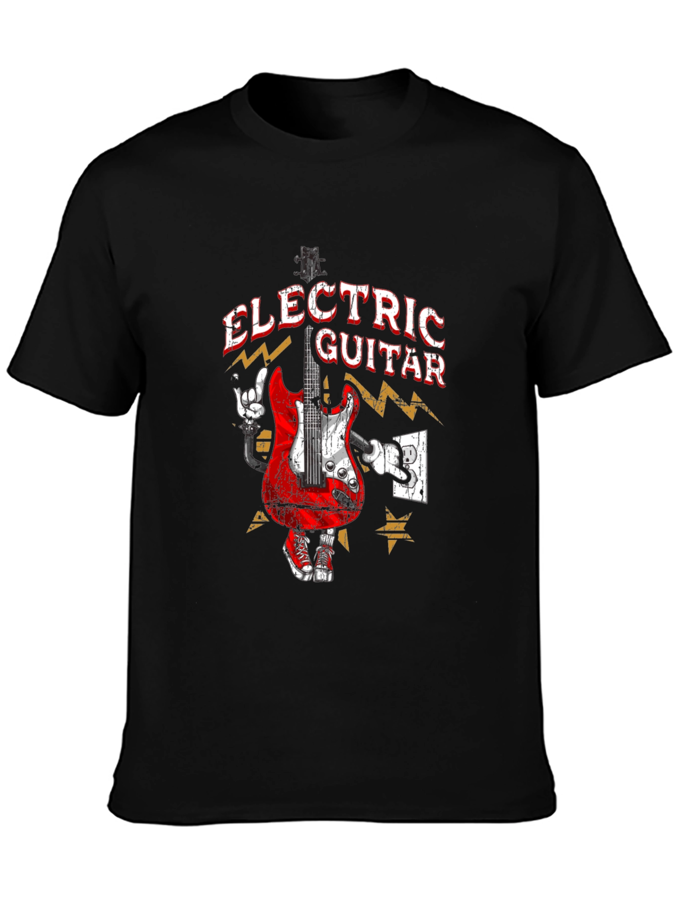 Electric Guitar Graphic T-Shirt - Rock Star Style