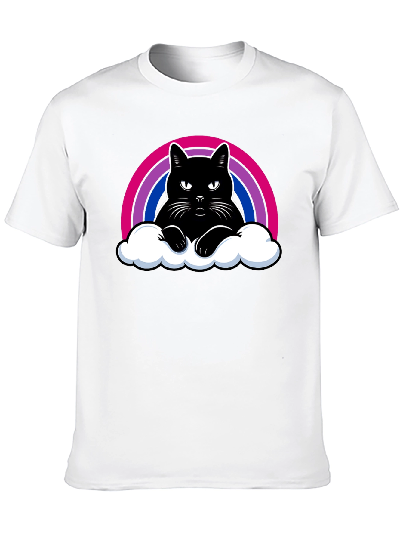 Bi Pride Rainbow Cat T-Shirt
