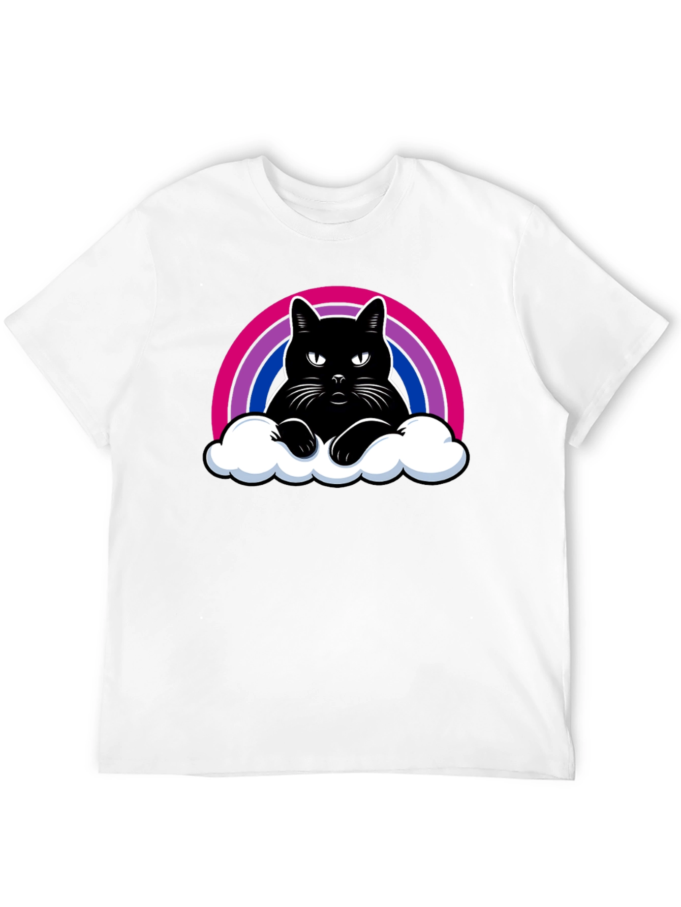 Bi Pride Rainbow Cat T-Shirt