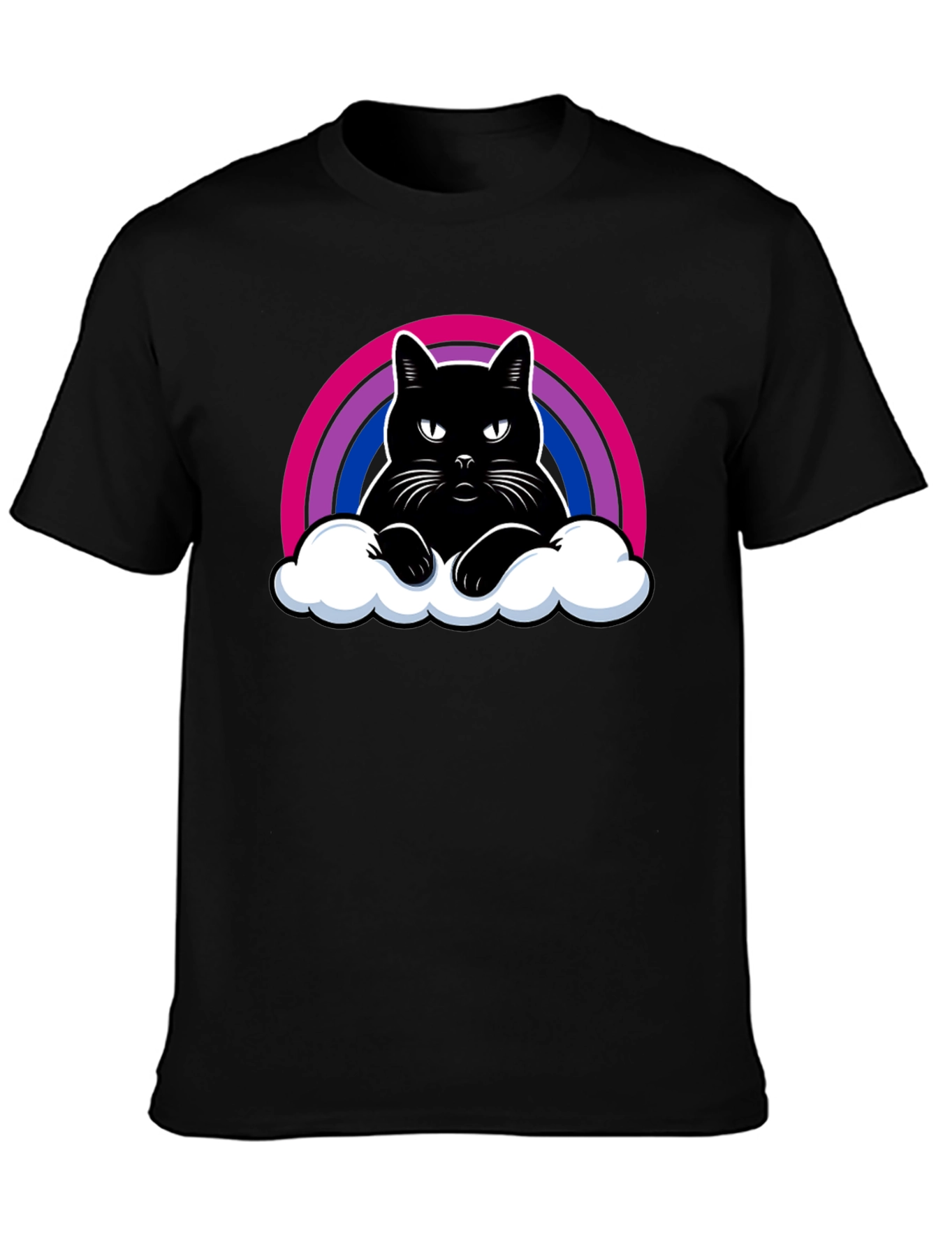Bi Pride Rainbow Cat T-Shirt