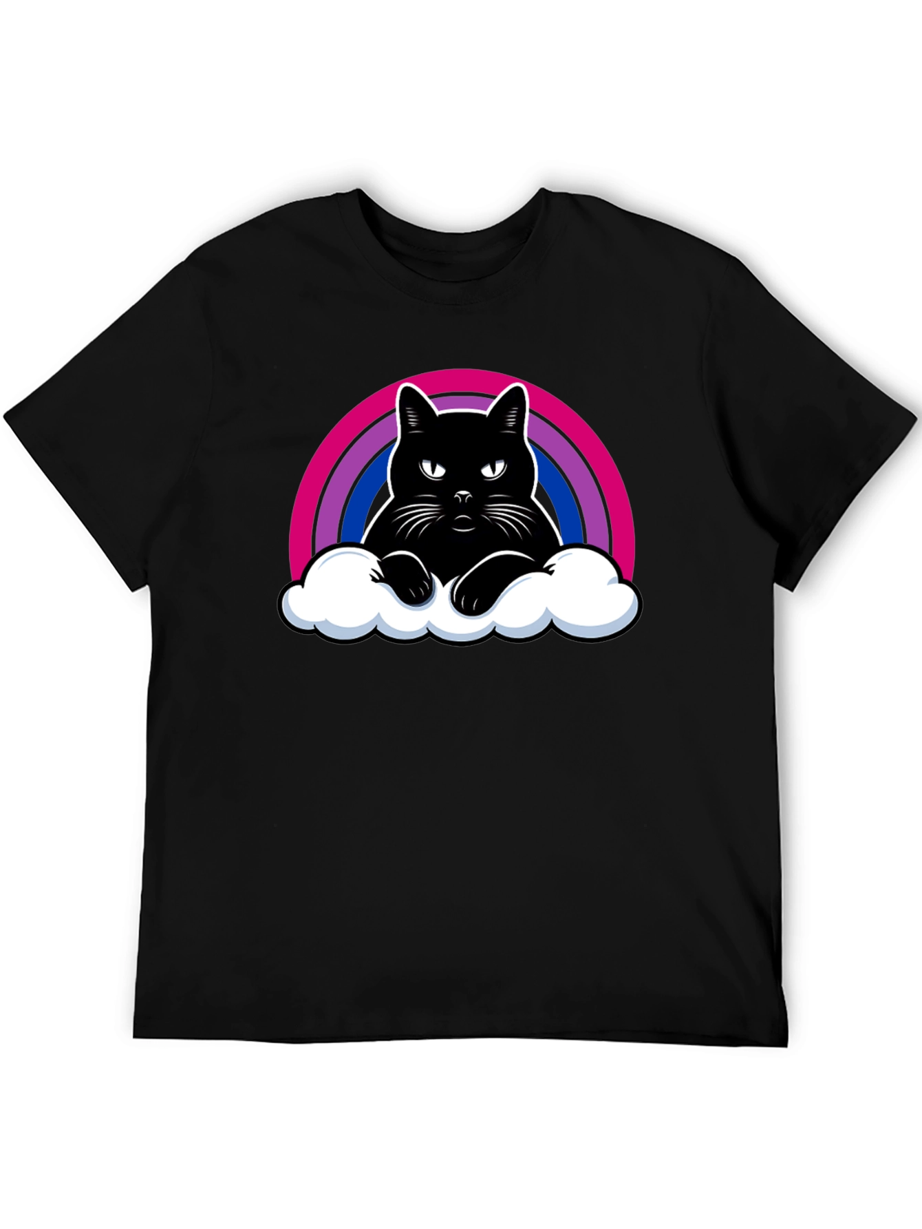 Bi Pride Rainbow Cat T-Shirt