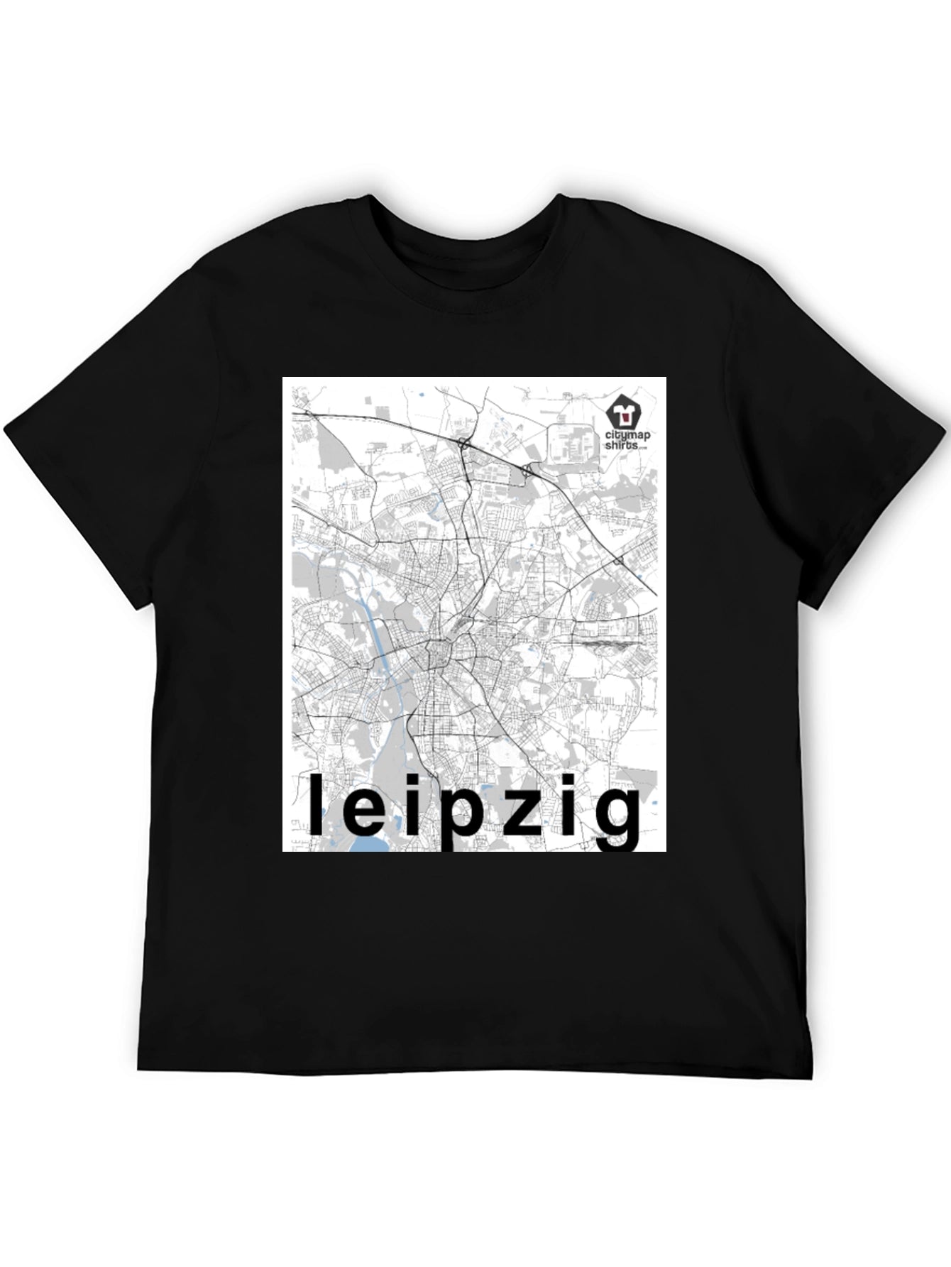 Leipzig City Map T-Shirt