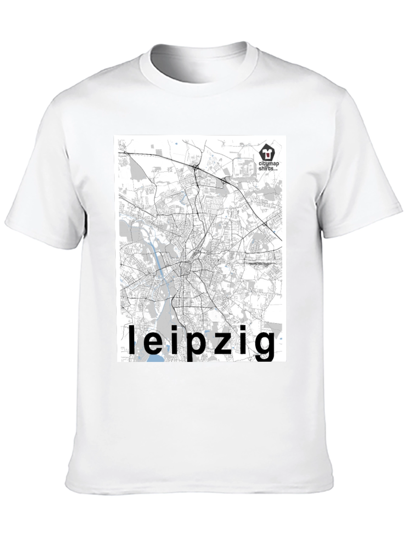 Leipzig City Map T-Shirt